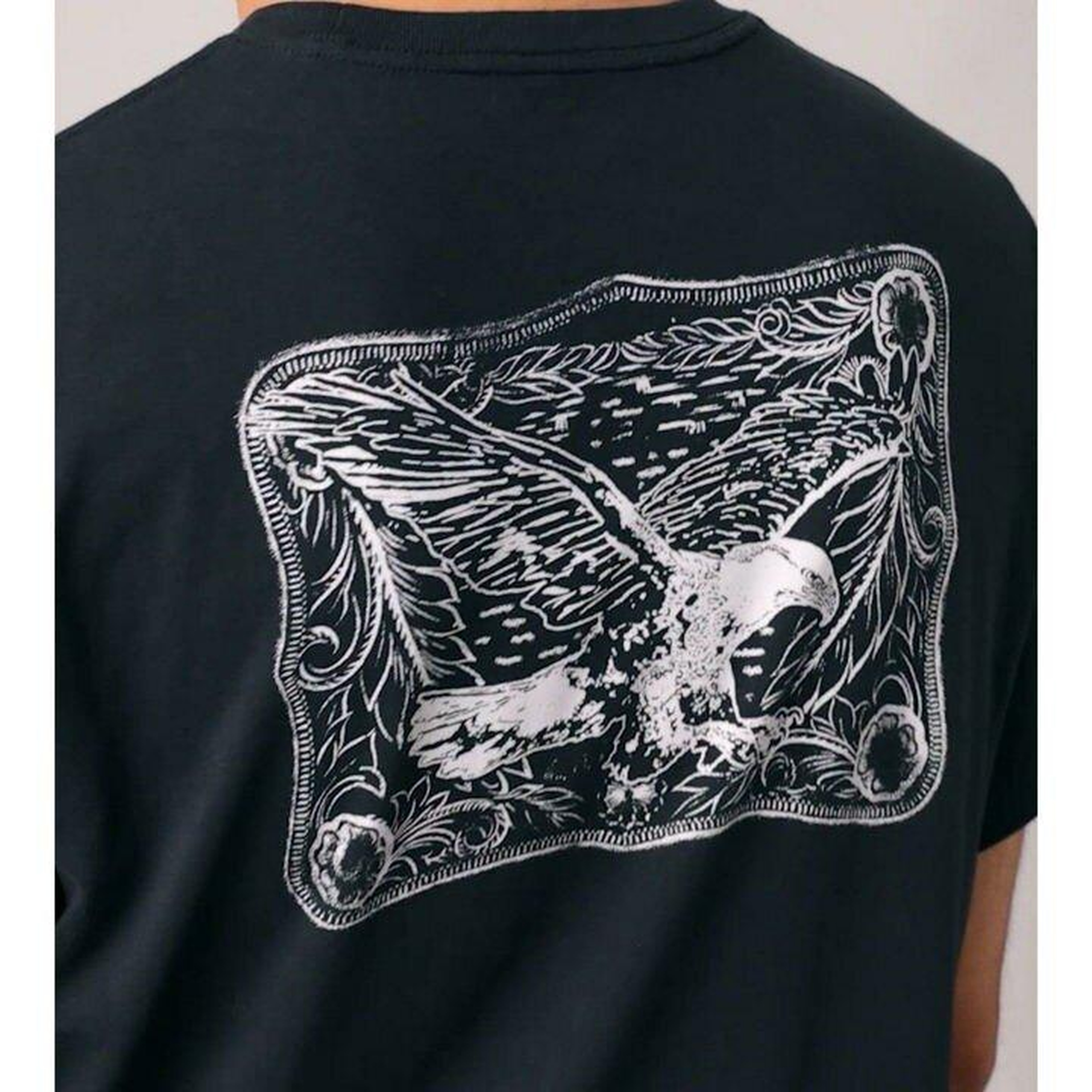 Relaxed Fit Baskılı Beyaz Tişört
