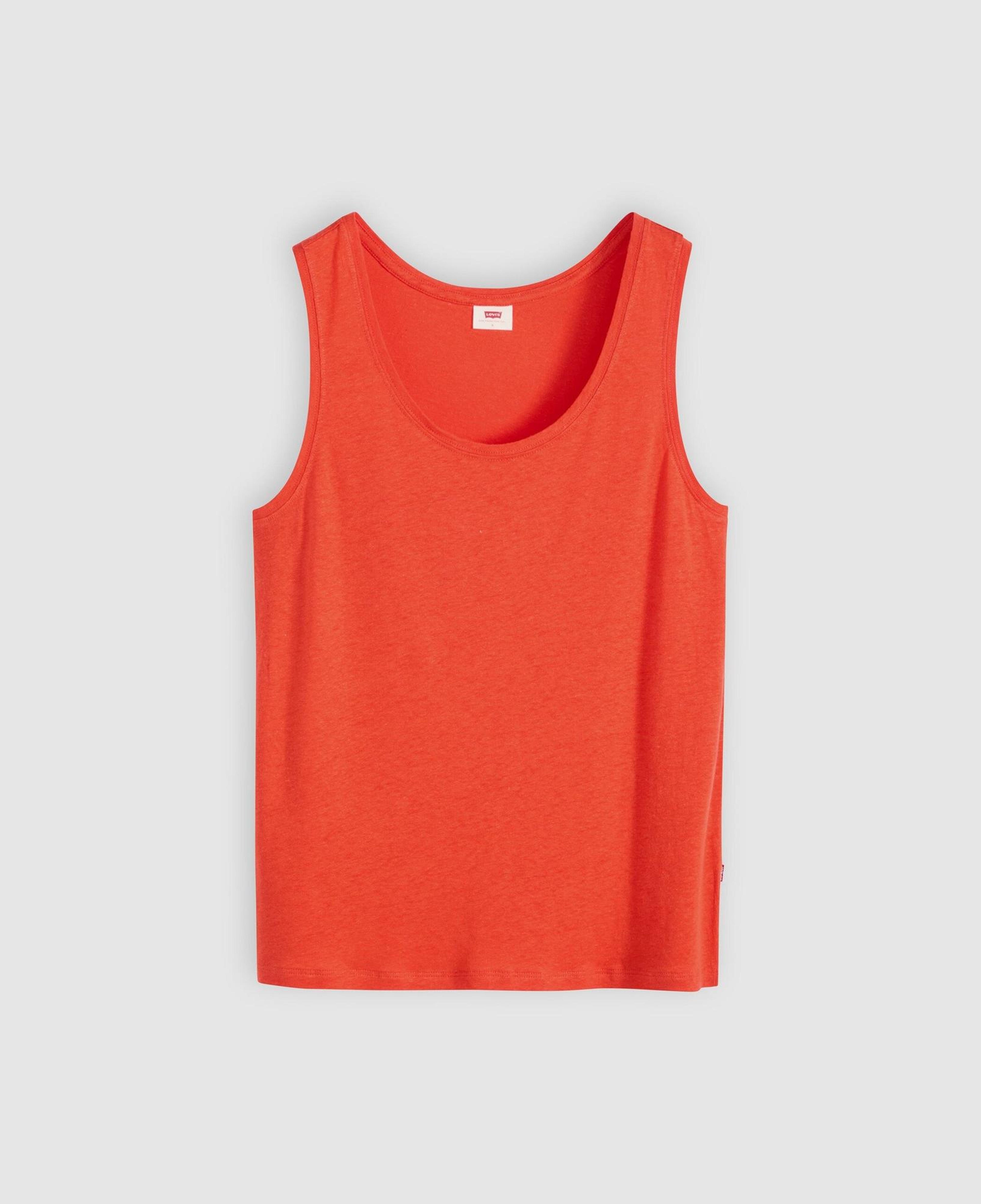 Lori Scoop Keten Karışımlı Tank Top