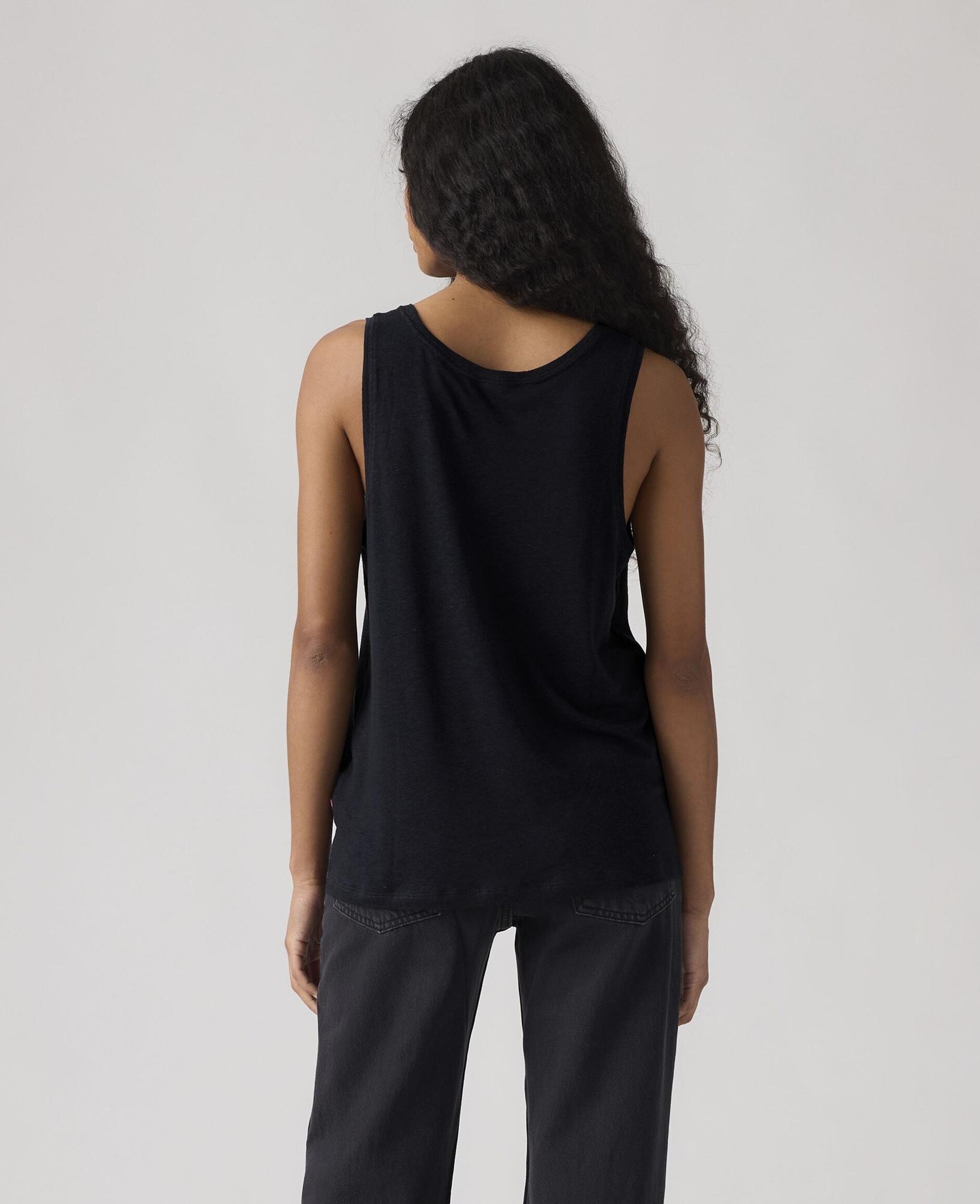 Lori Scoop Keten Karışımlı Tank Top