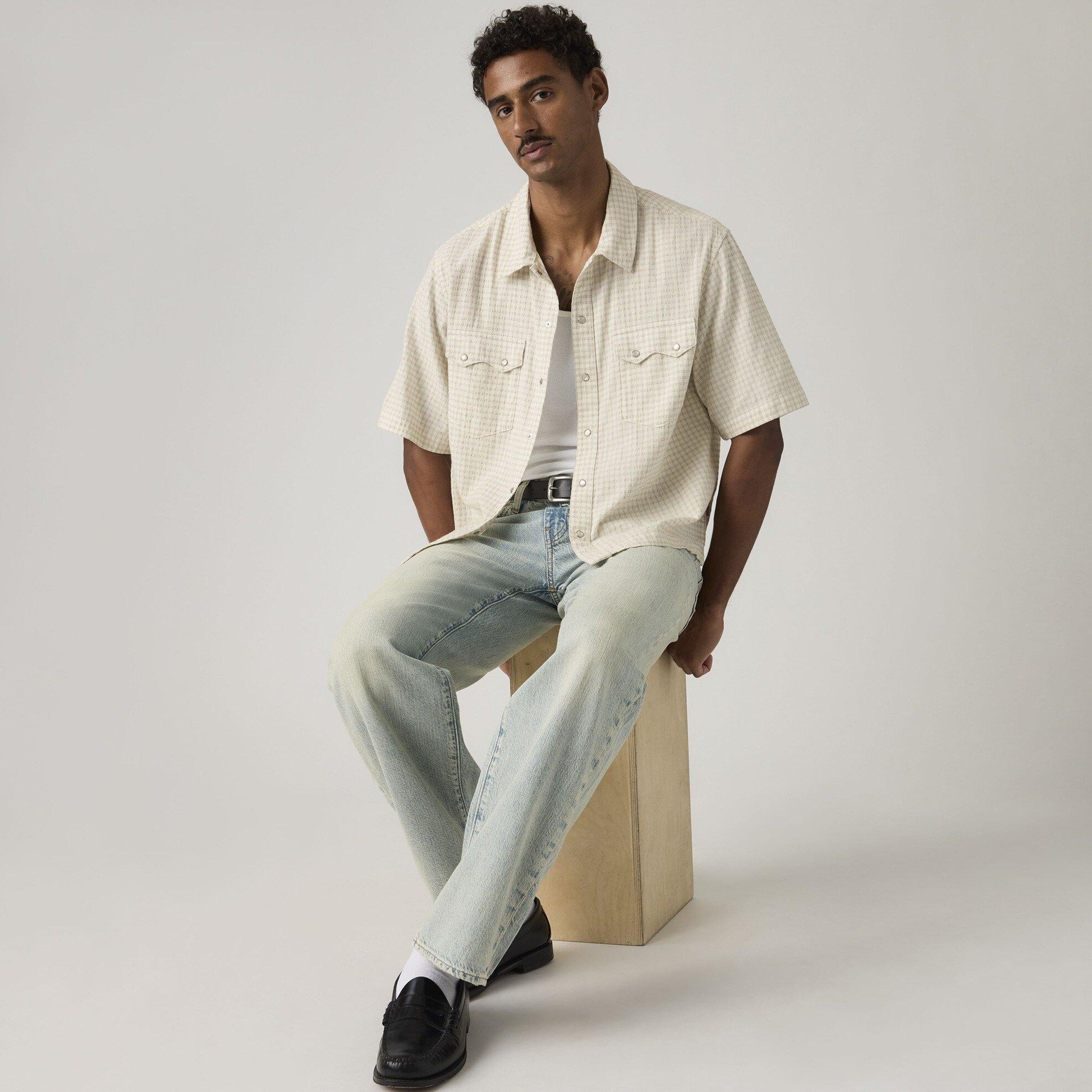 Boxy Western Lightweight Kısa Kollu Gömlek