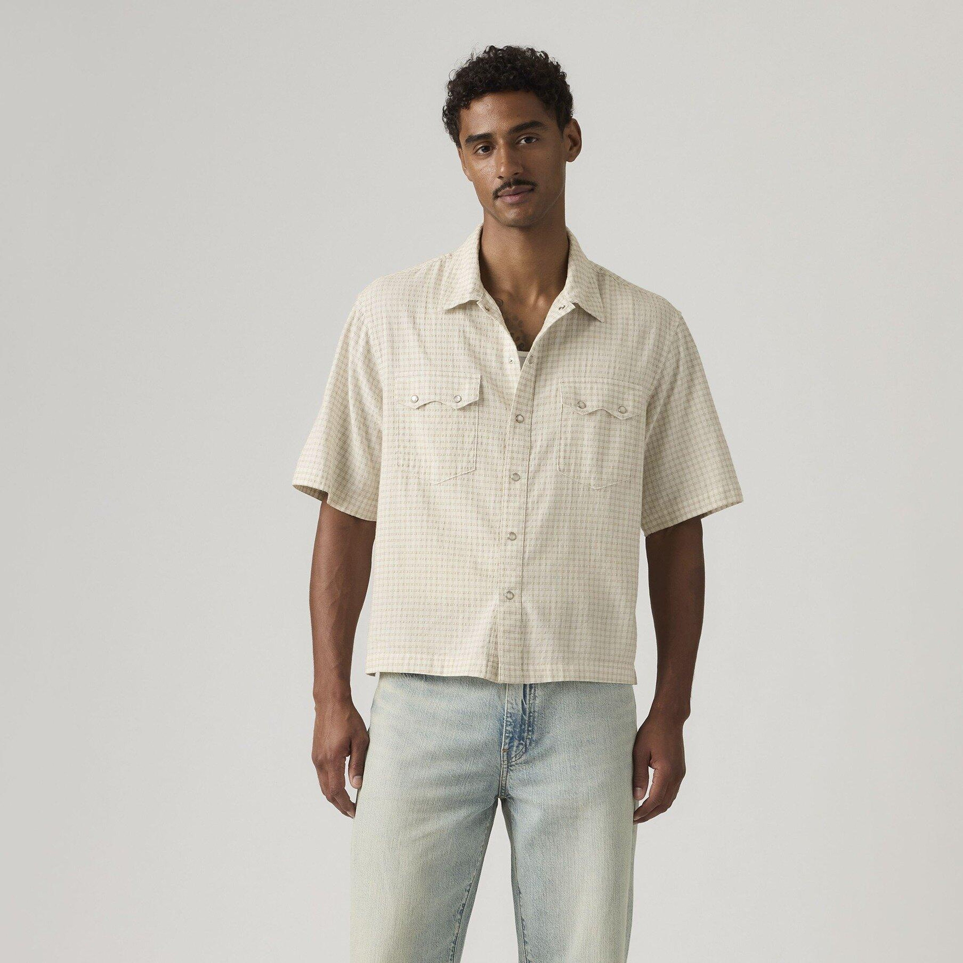 Boxy Western Lightweight Kısa Kollu Gömlek