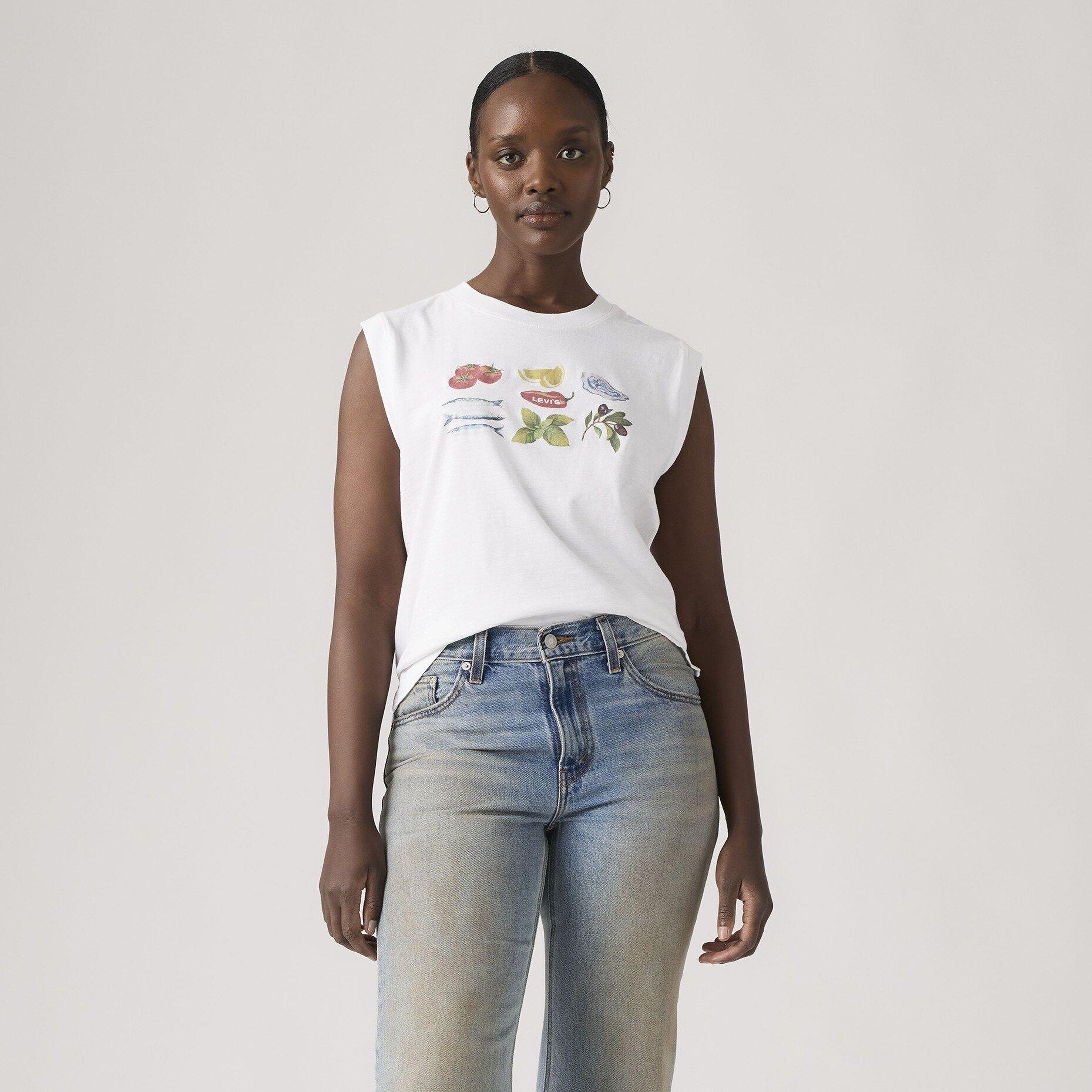 Graphic Boxy Tank Top