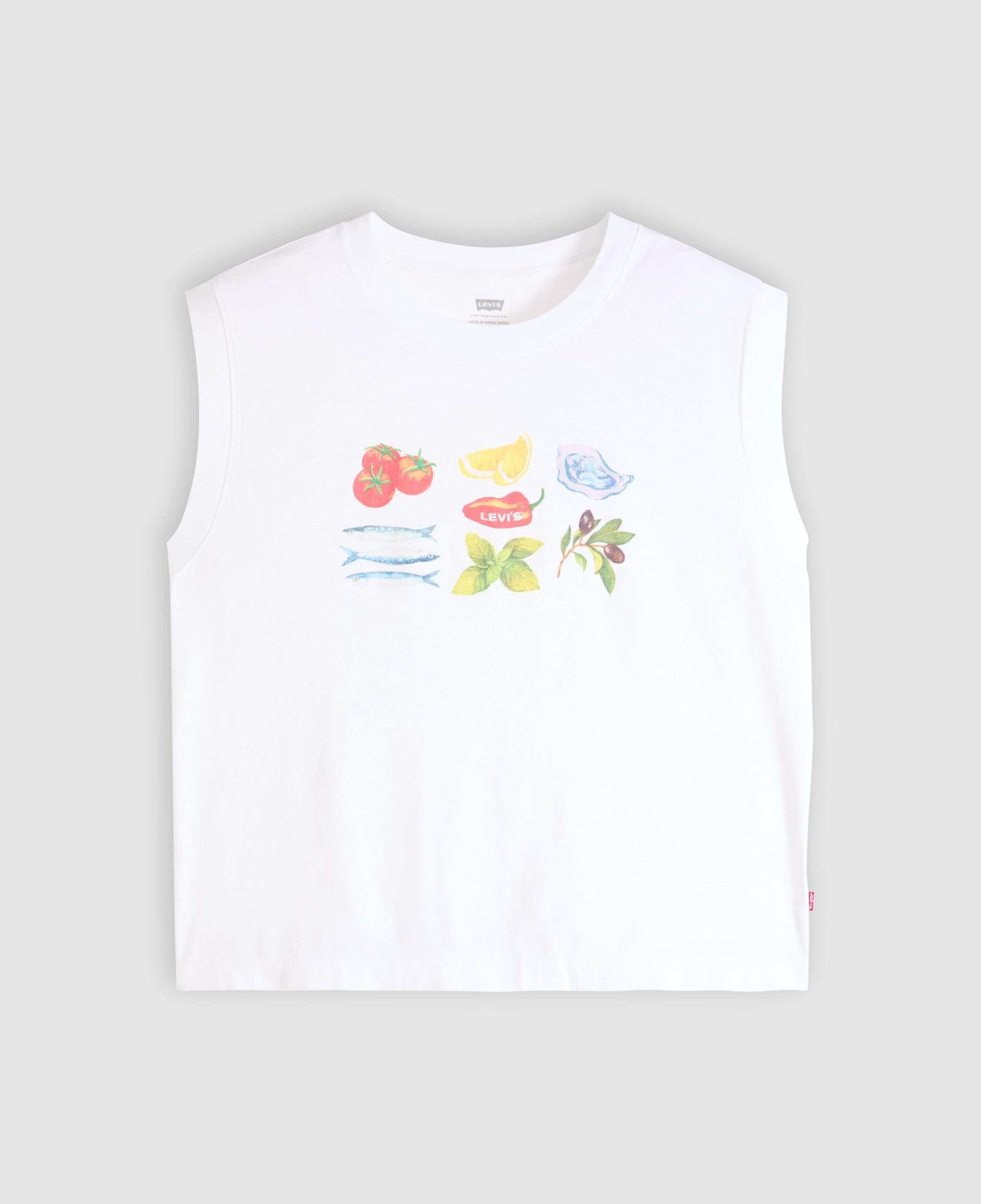 Graphic Boxy Tank Top