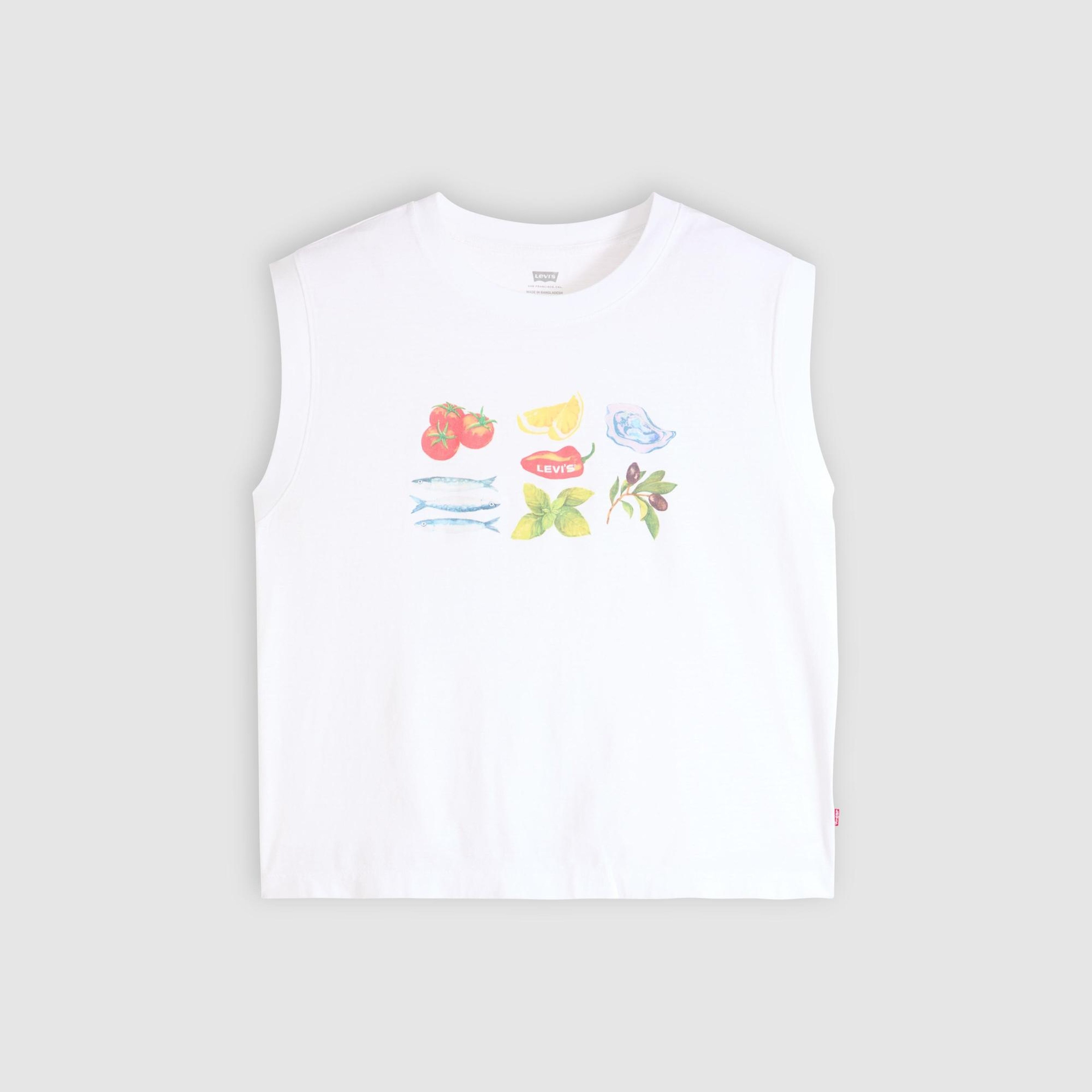 Graphic Boxy Tank Top