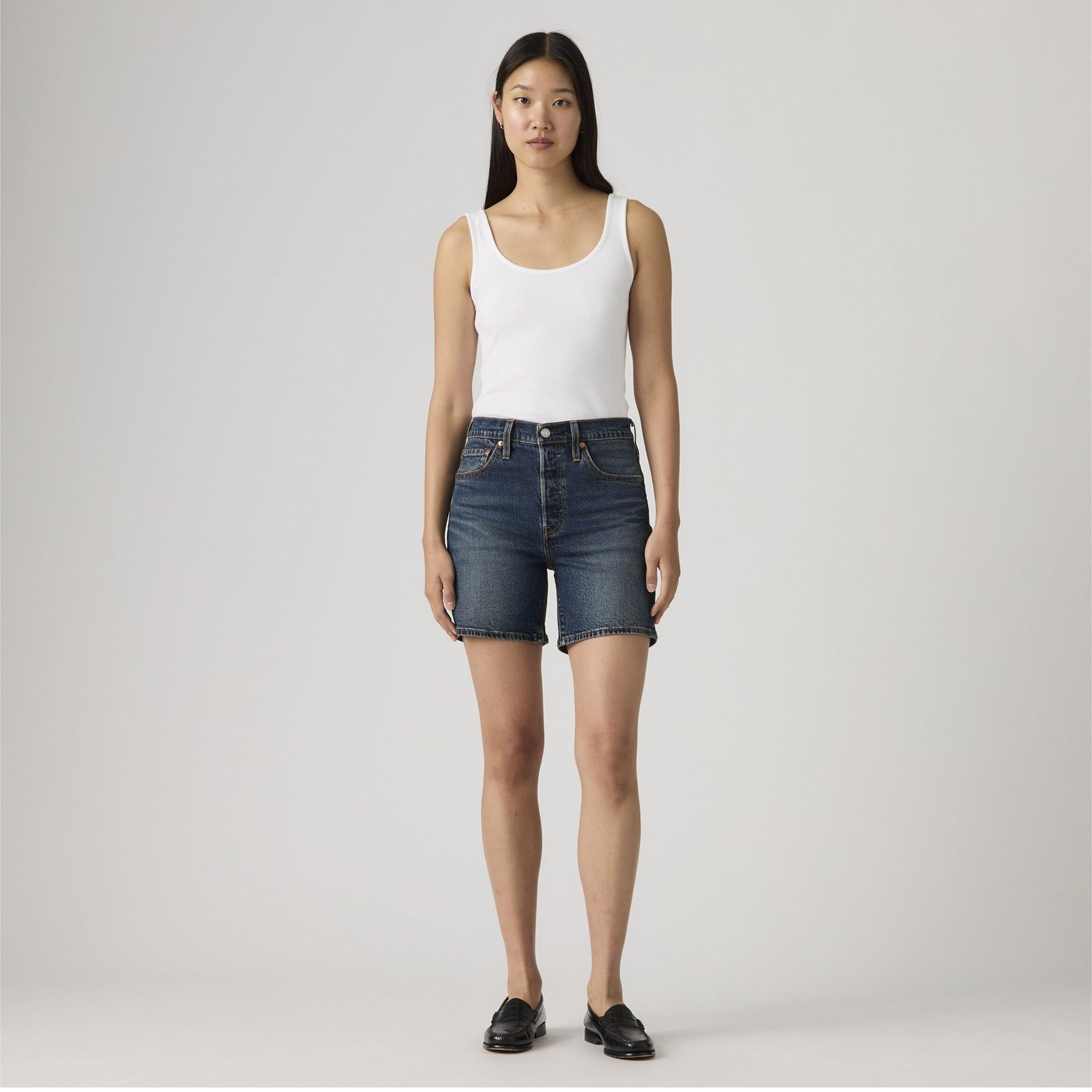 501® Mid Thigh Lightweight Kadın Jean Şort