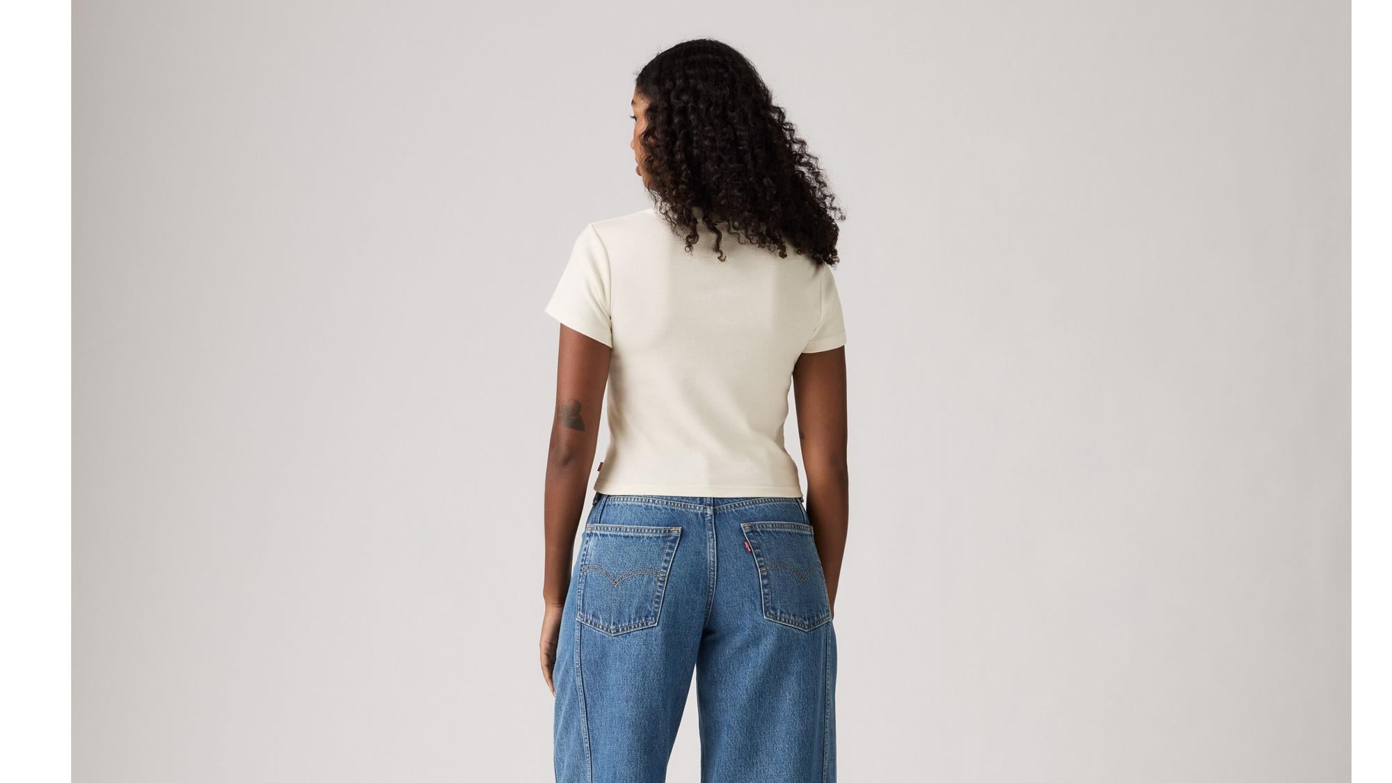 Slim Fit Essential Sporty Baskılı Beyaz Tişört