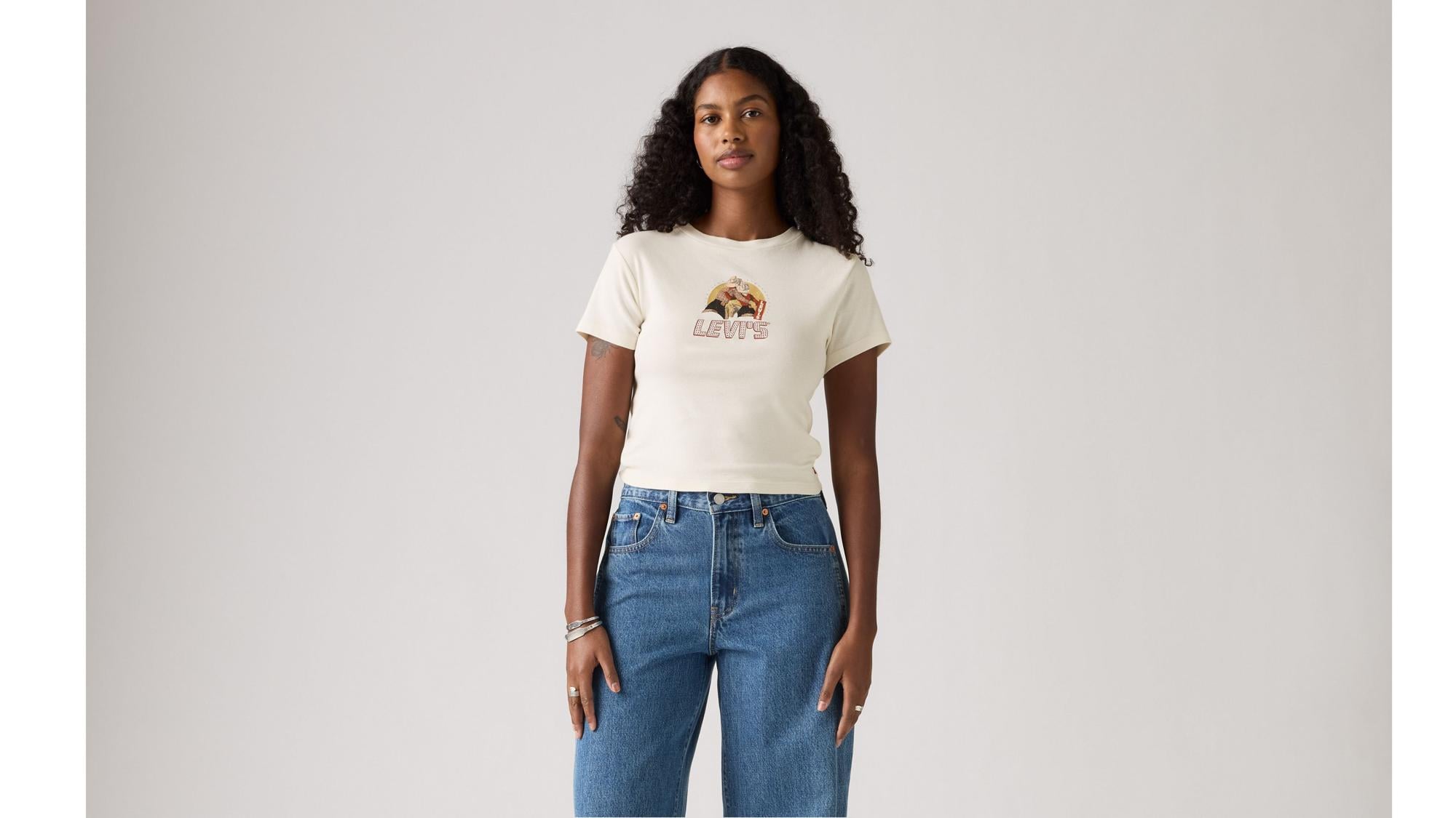 Slim Fit Essential Sporty Baskılı Beyaz Tişört