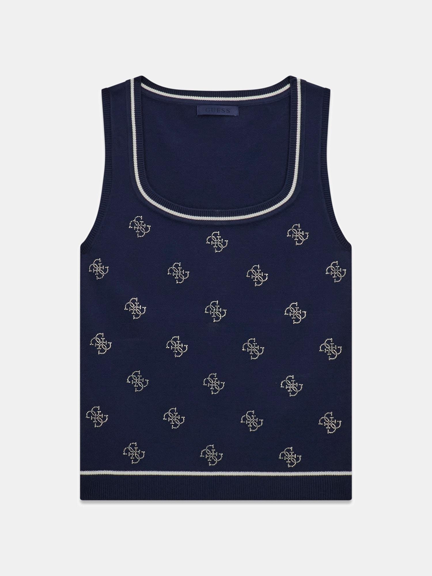 Rhinestones Kadın Triko