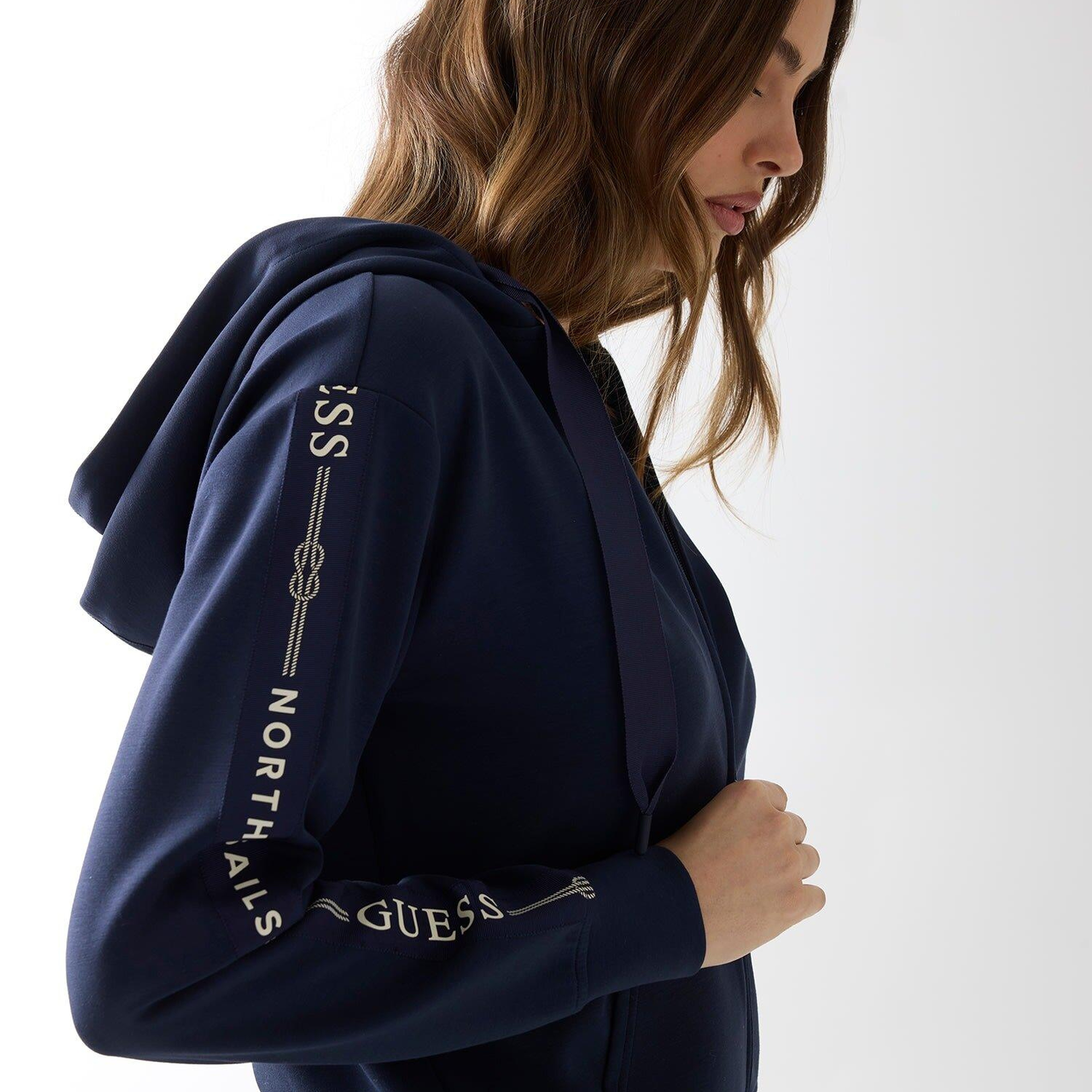 Guessxns Kadın Modal Karışımlı Scuba Sweatshirt