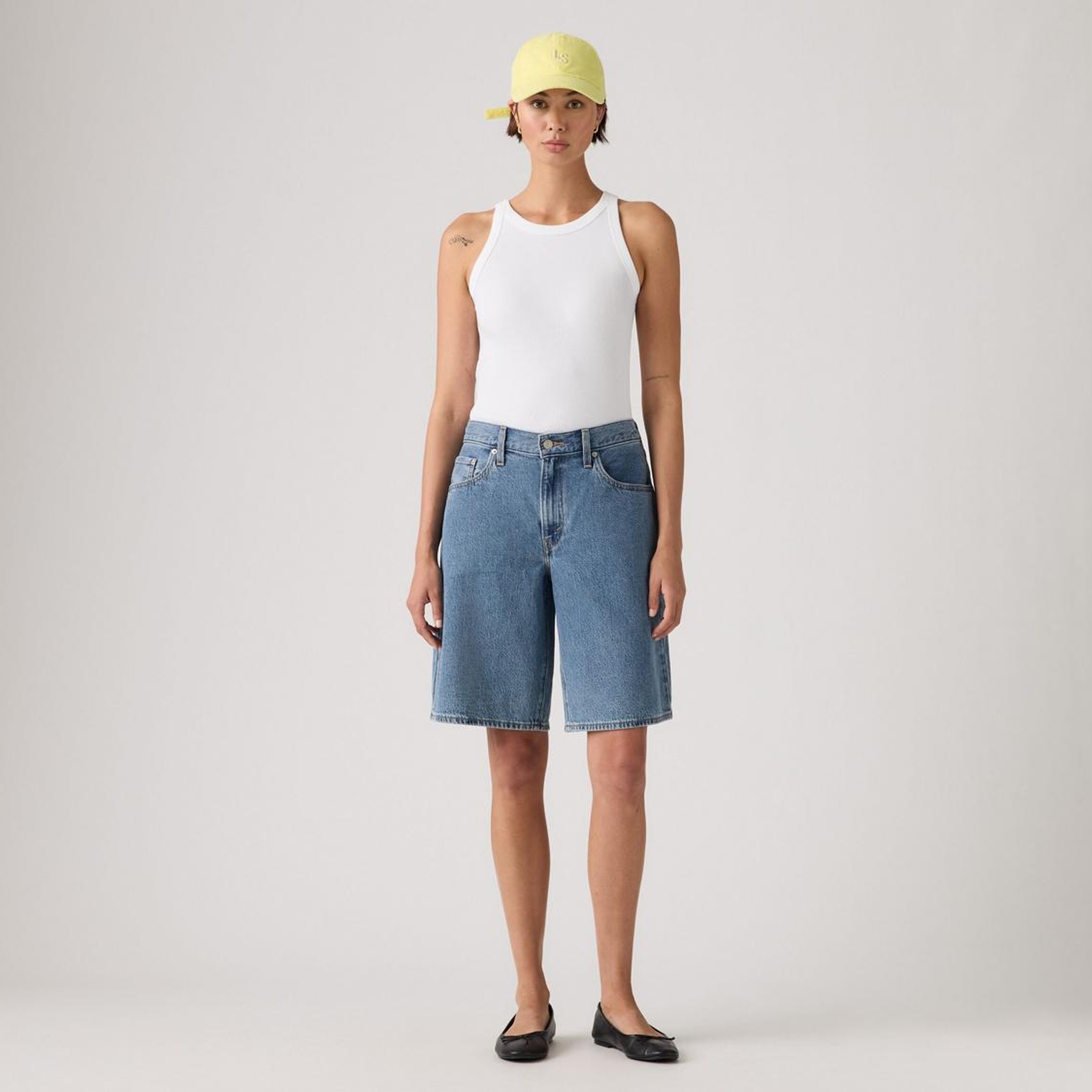 Baggy Dad Kadın Jean Şort