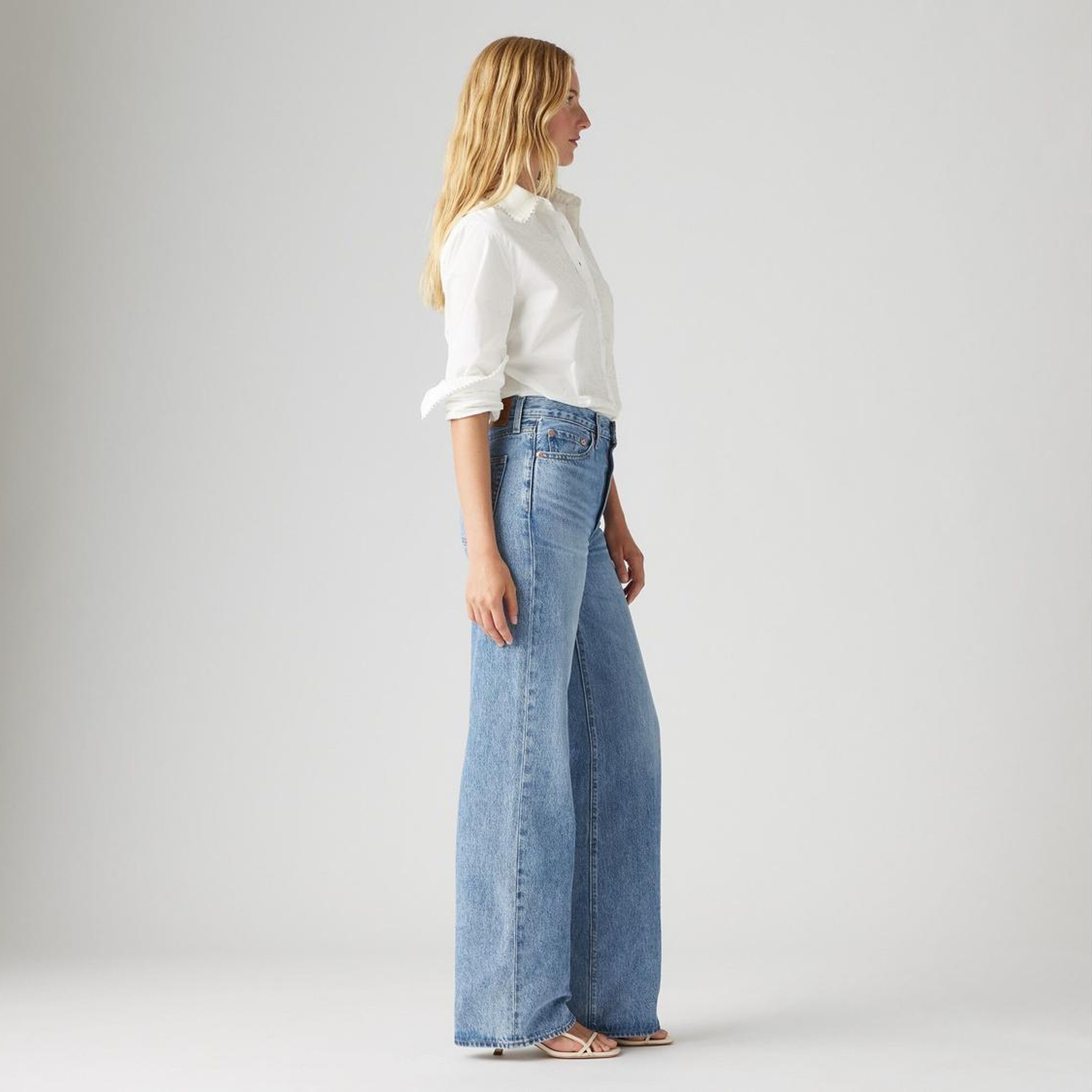 Ribcage Wide Leg Kadın Jean Pantolon - Not The Same