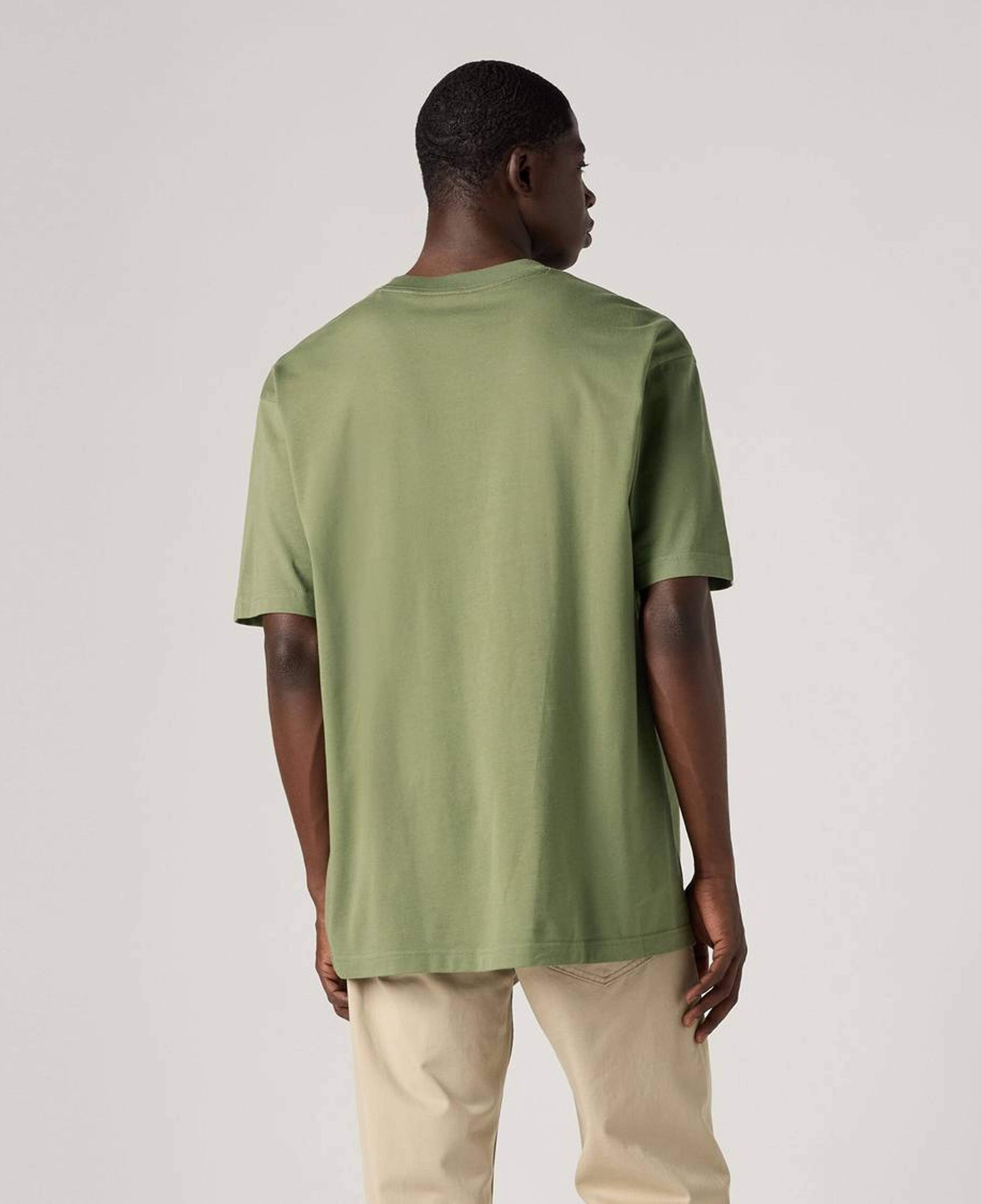 Box Basic Baskılı Oversize Yeşil Tişört
