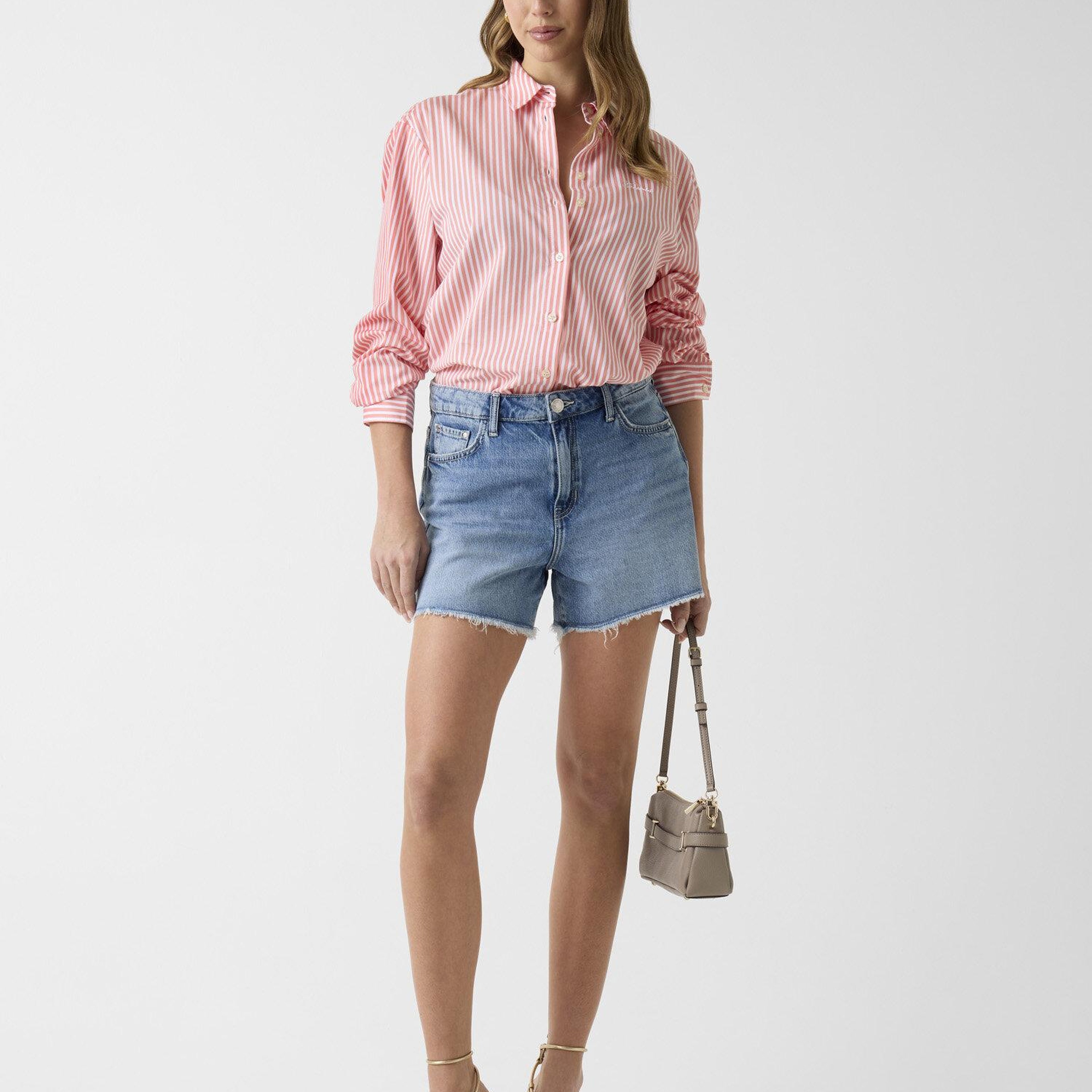 Indigo Kadın Relaxed Fit Denim Şort