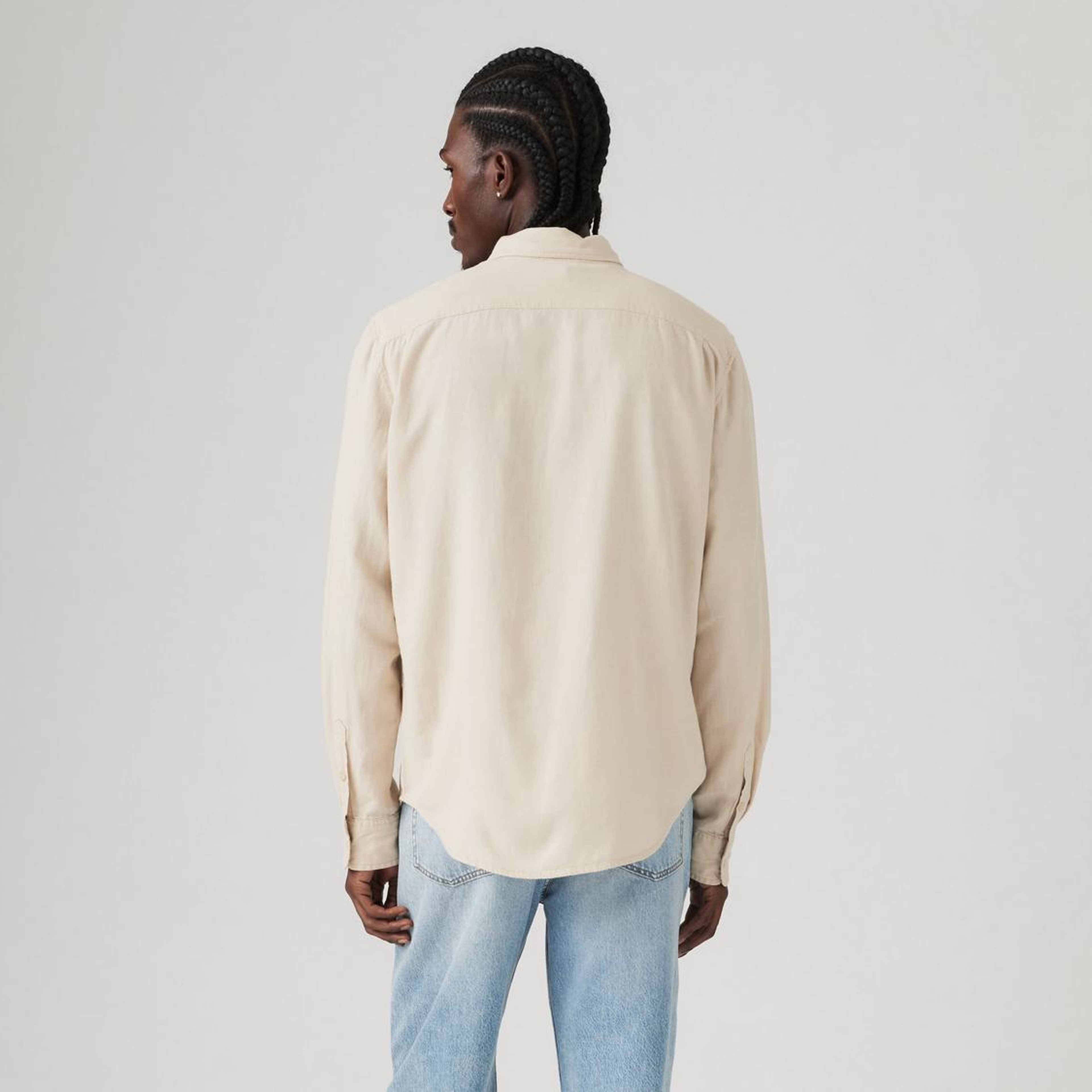 Sunset Pocket Standard Fit Cotton Linen Gömlek