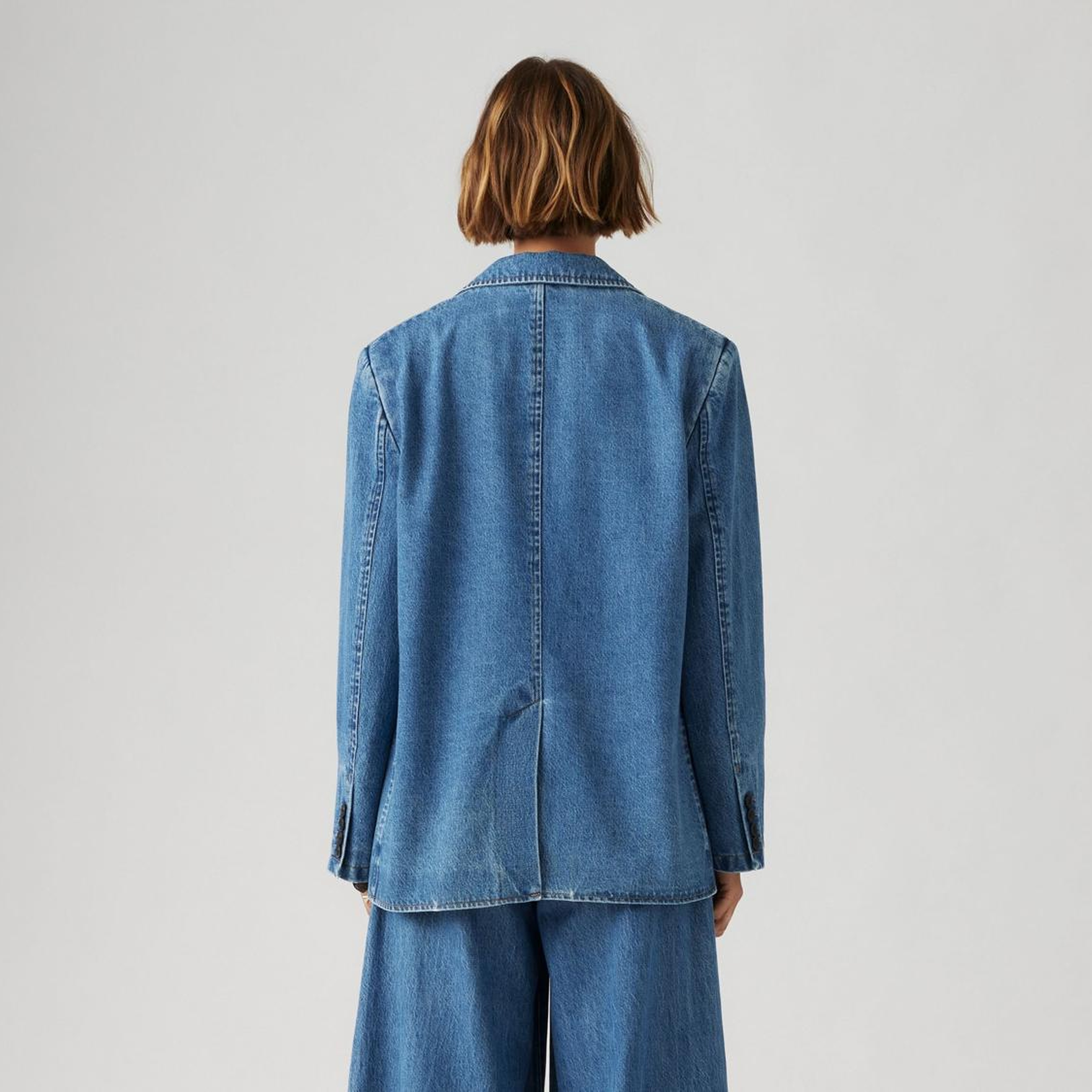 Stella Relaxed Denim Blazer Ceket