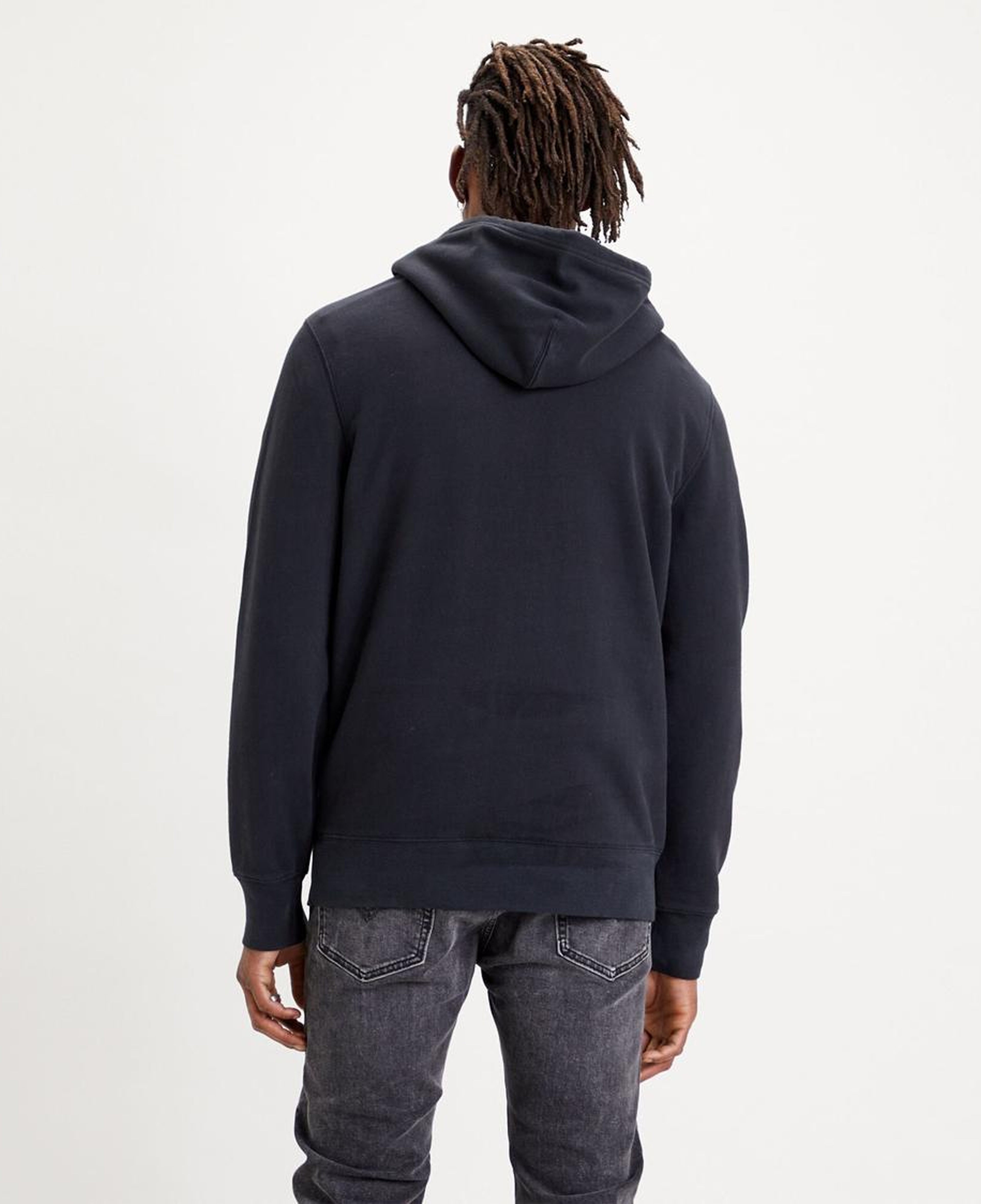 New Original Hoodie Siyah Erkek Kapüşonlu Sweatshirt