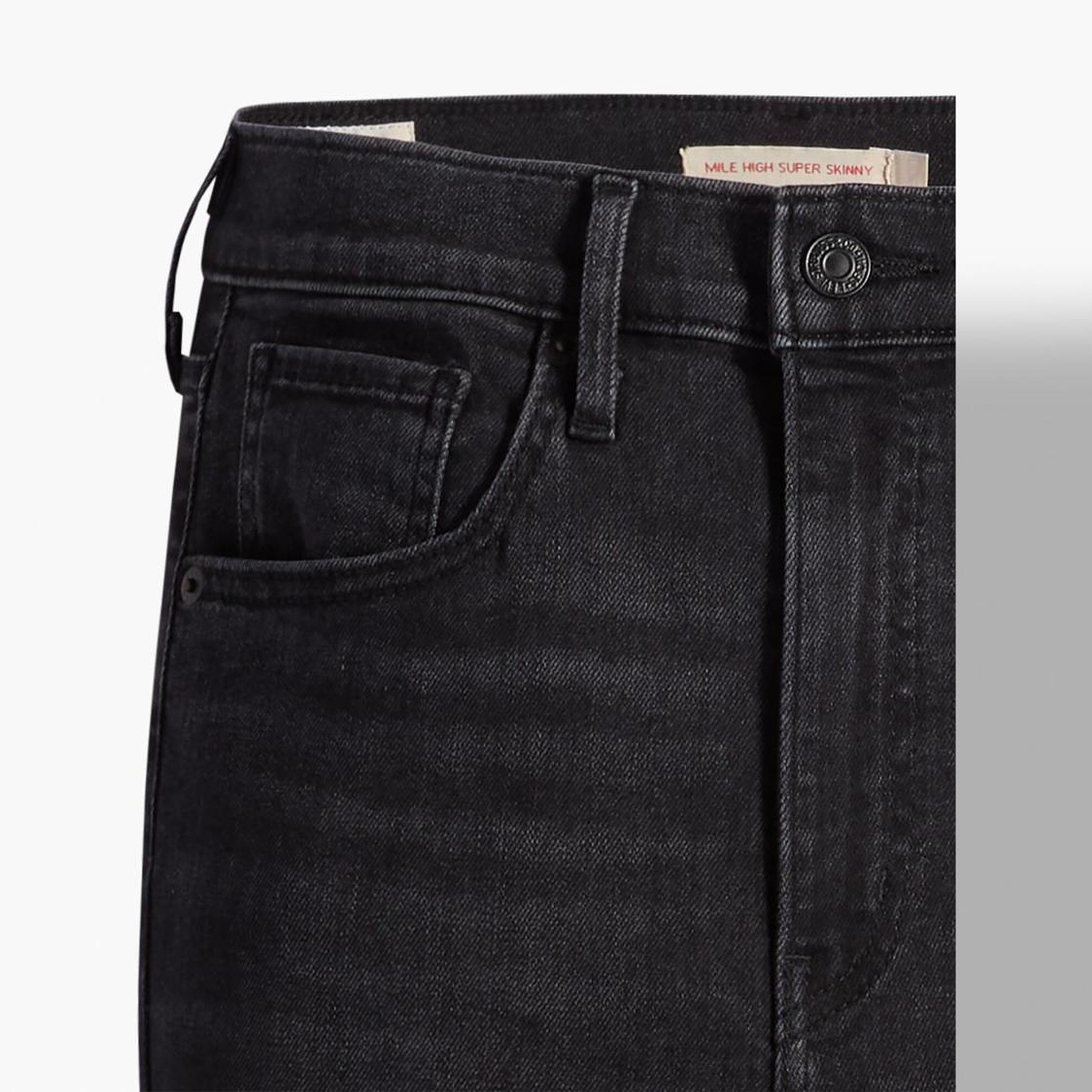 Mile High Super Skinny Kadın Jean Pantolon - Black Ground