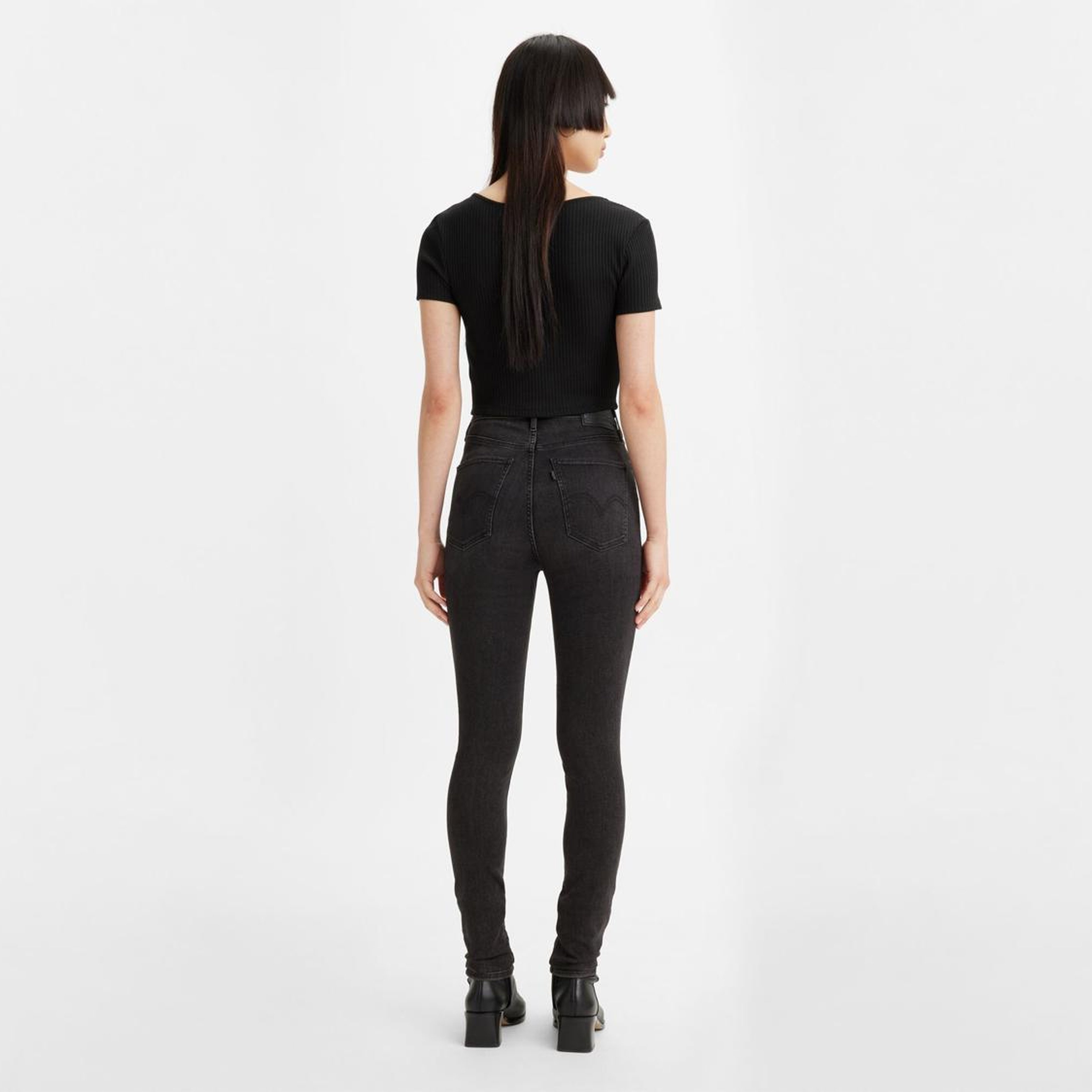 Mile High Super Skinny Kadın Jean Pantolon - Black Ground