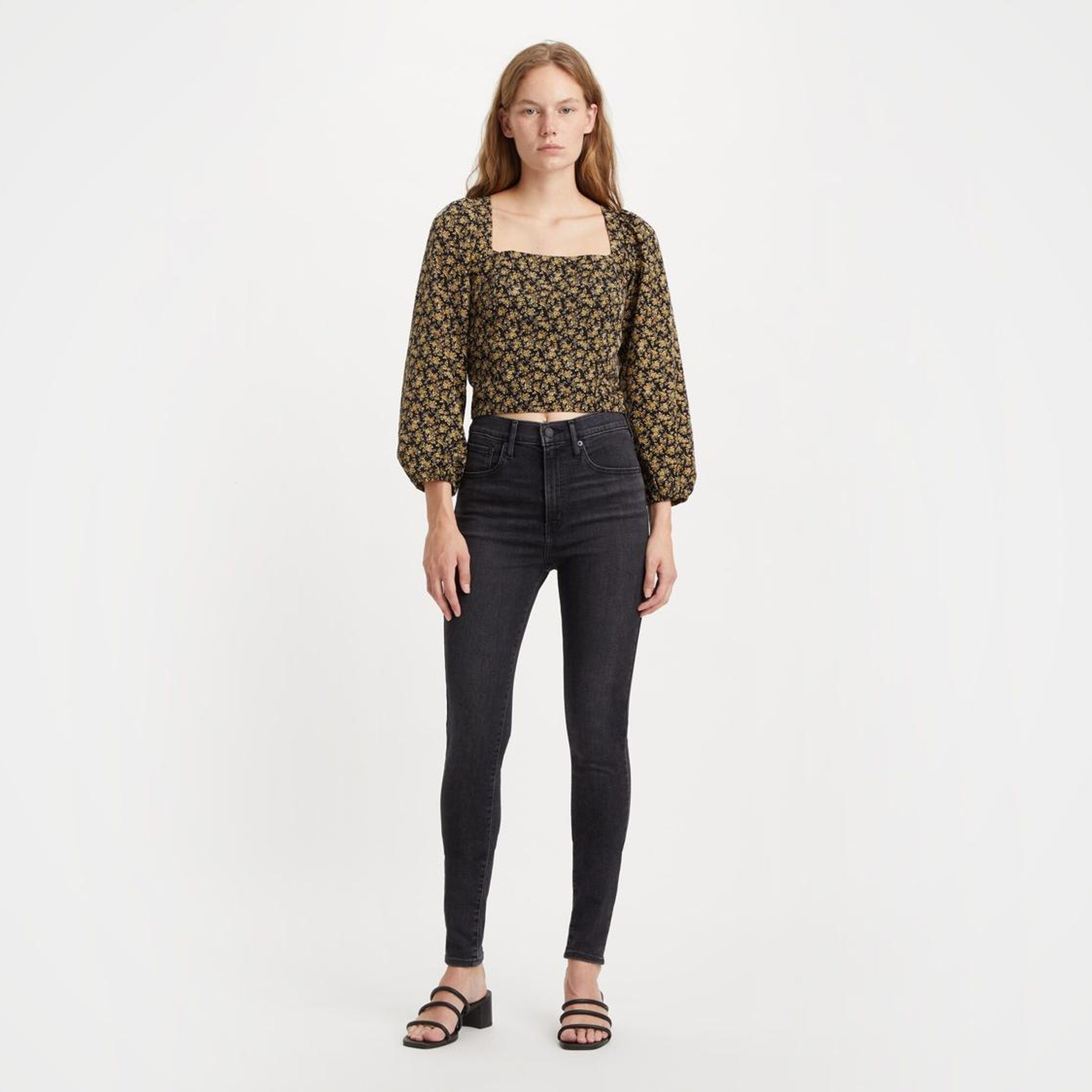 Mile High Super Skinny Kadın Jean Pantolon - Black Ground