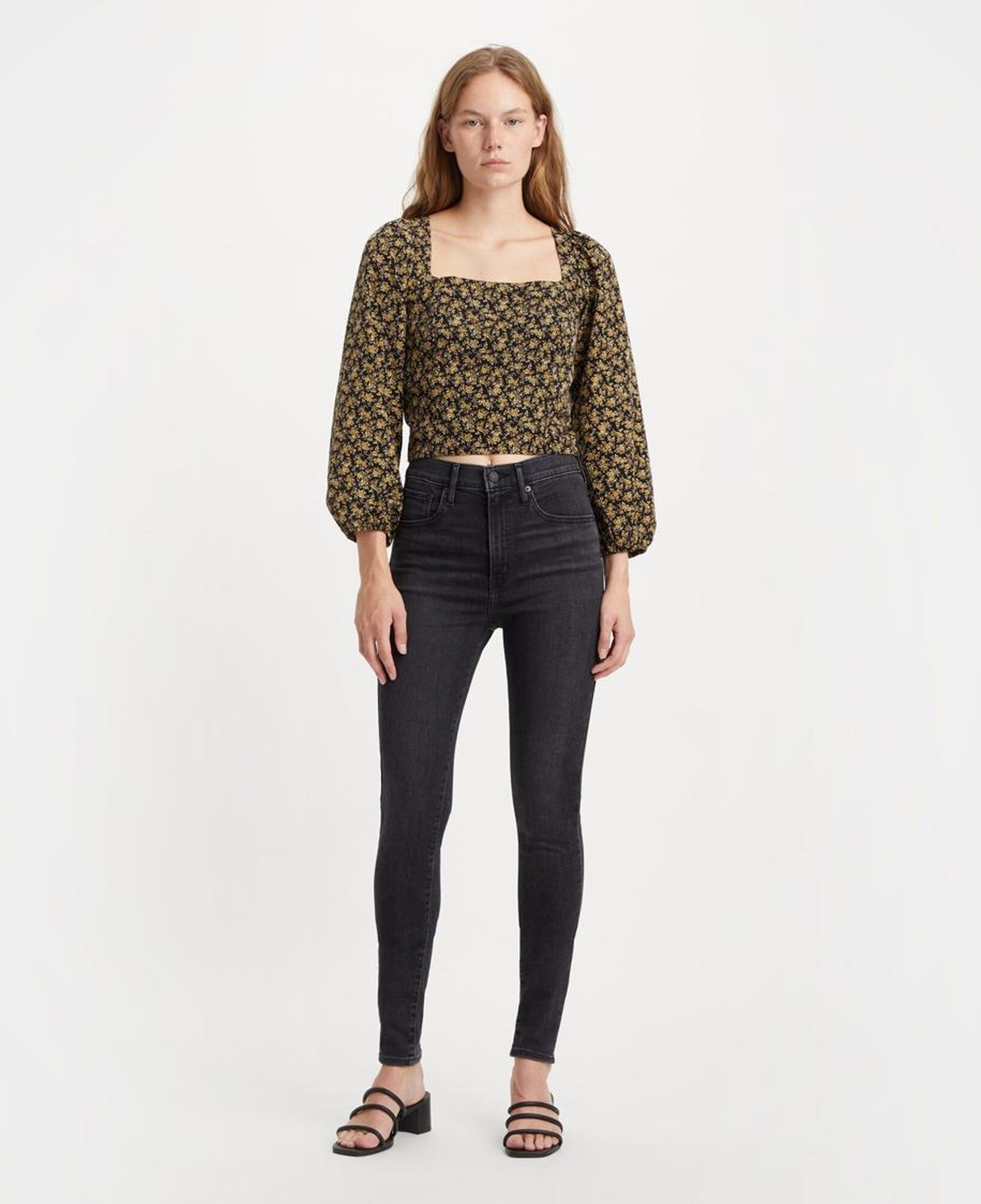 Mile High Super Skinny Kadın Jean Pantolon - Black Ground