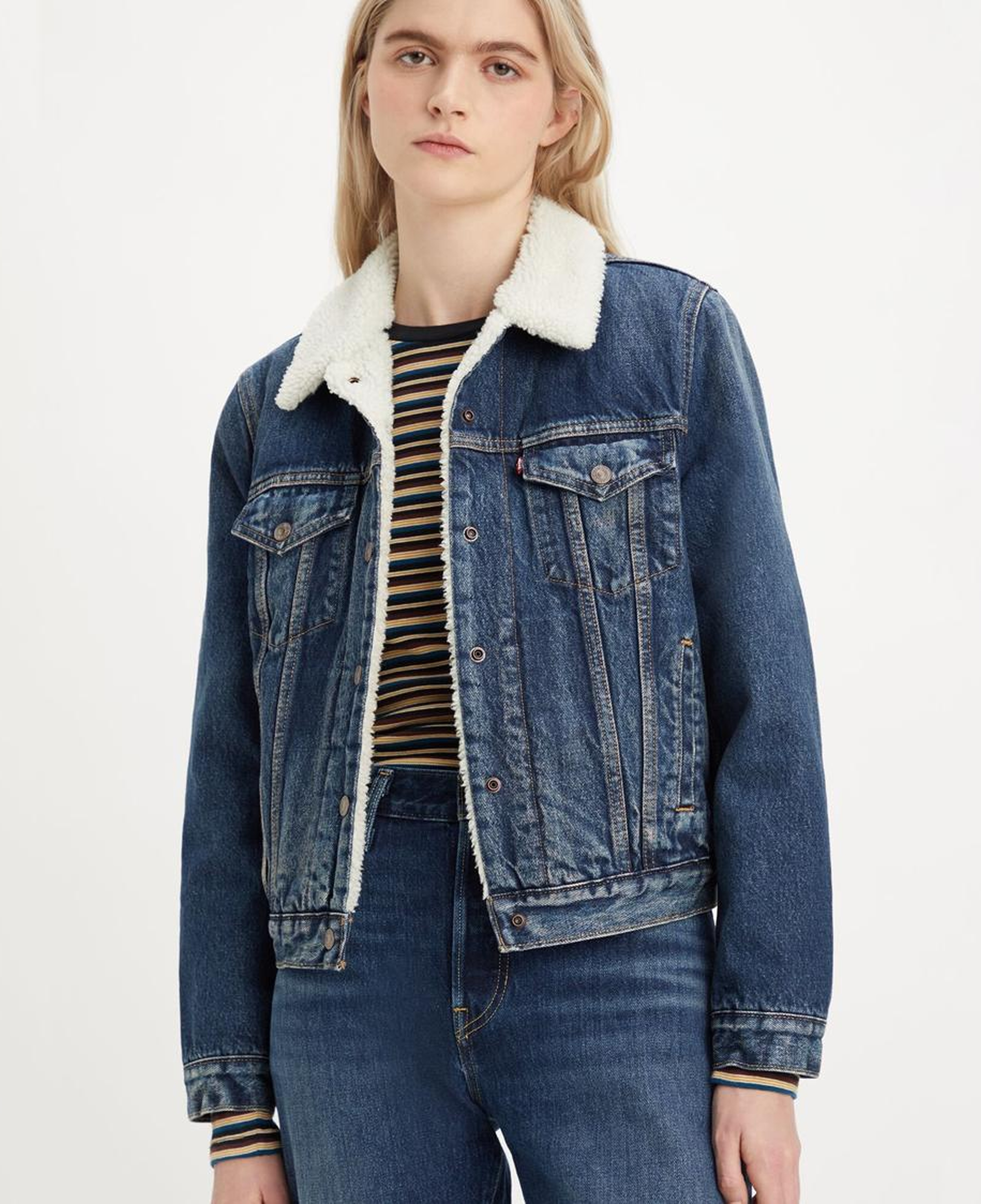 Original Sherpa Trucker Jean Ceket