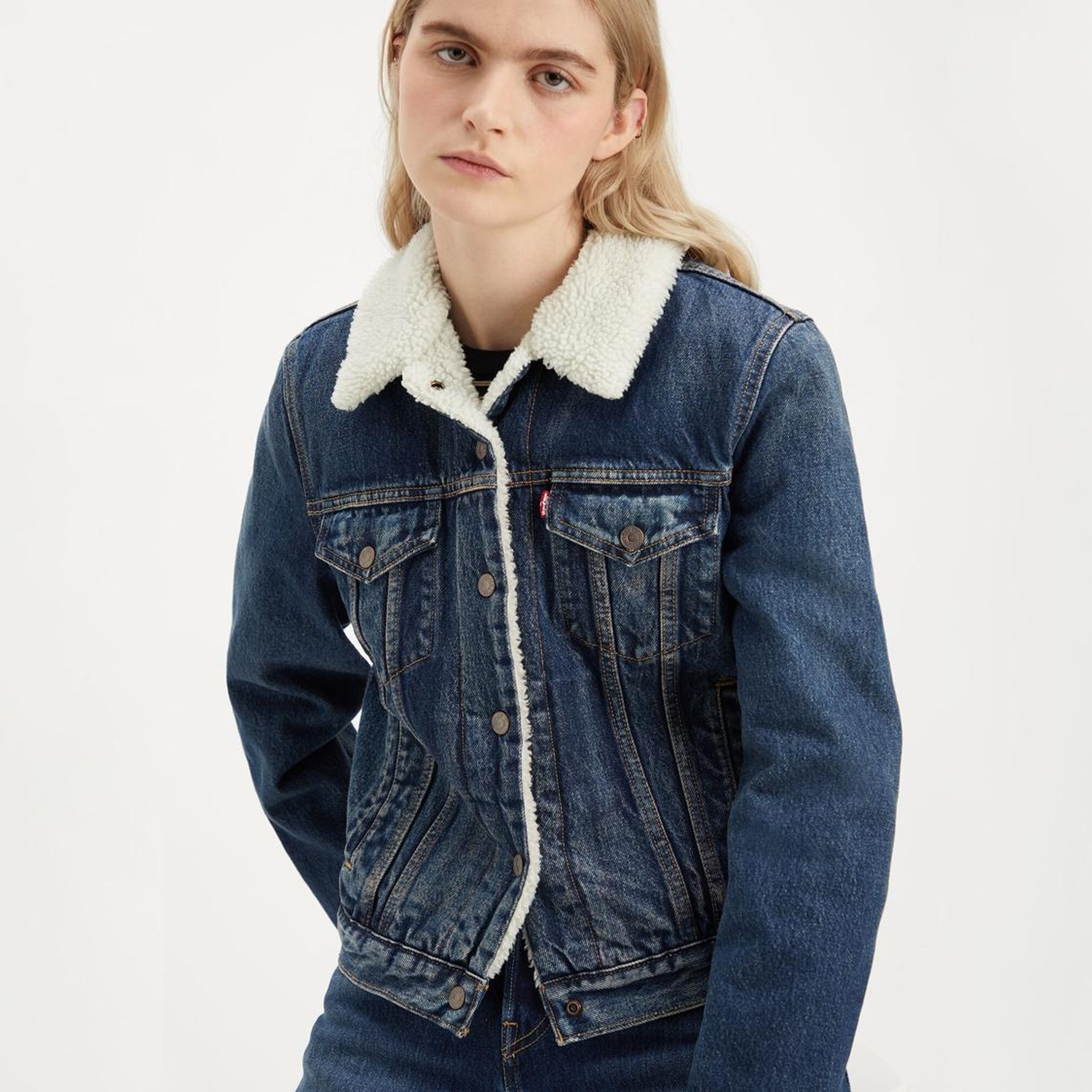 Original Sherpa Trucker Jean Ceket