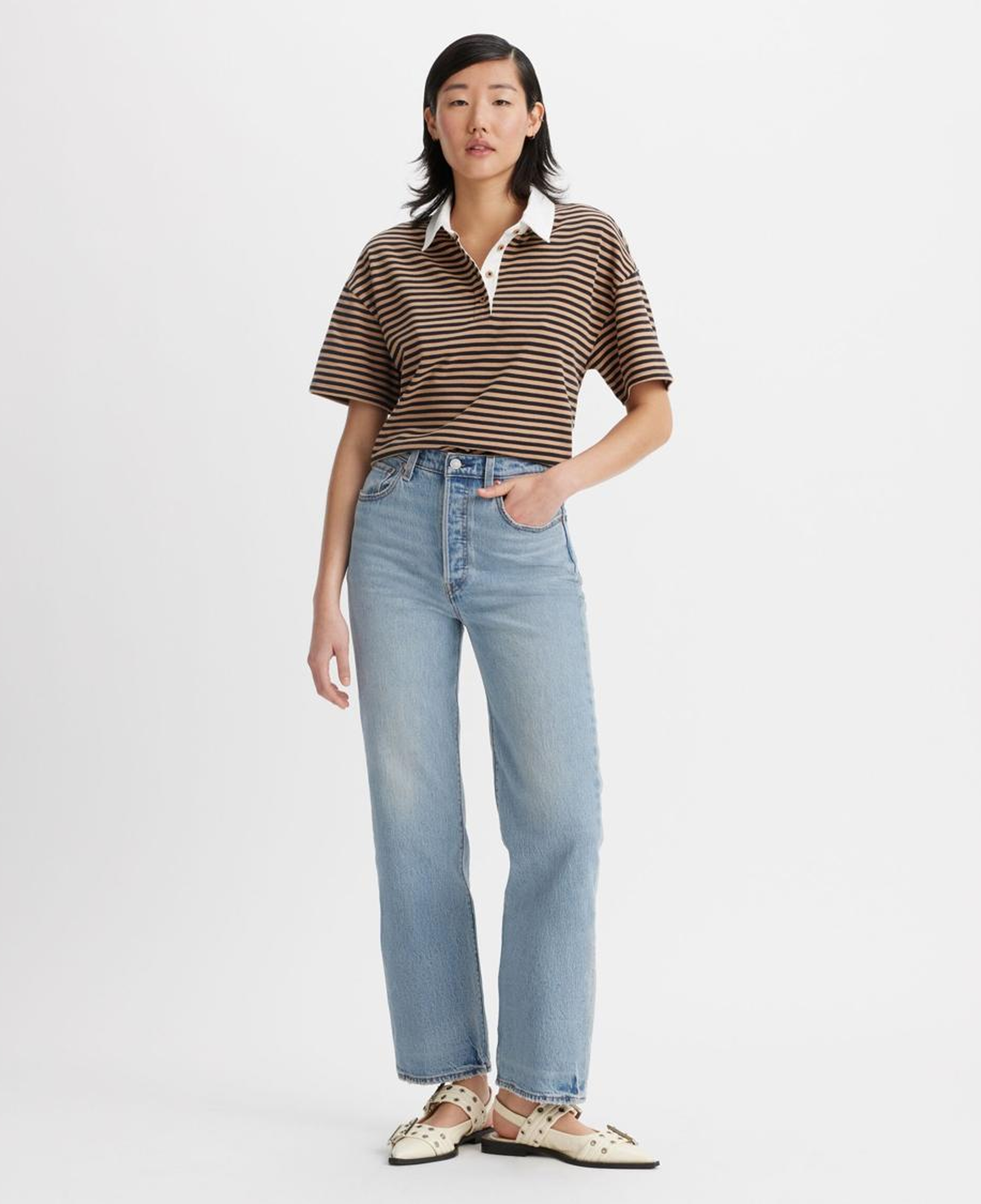 Ribcage Straight Ankle Kadın Jean Pantolon - Lets Share