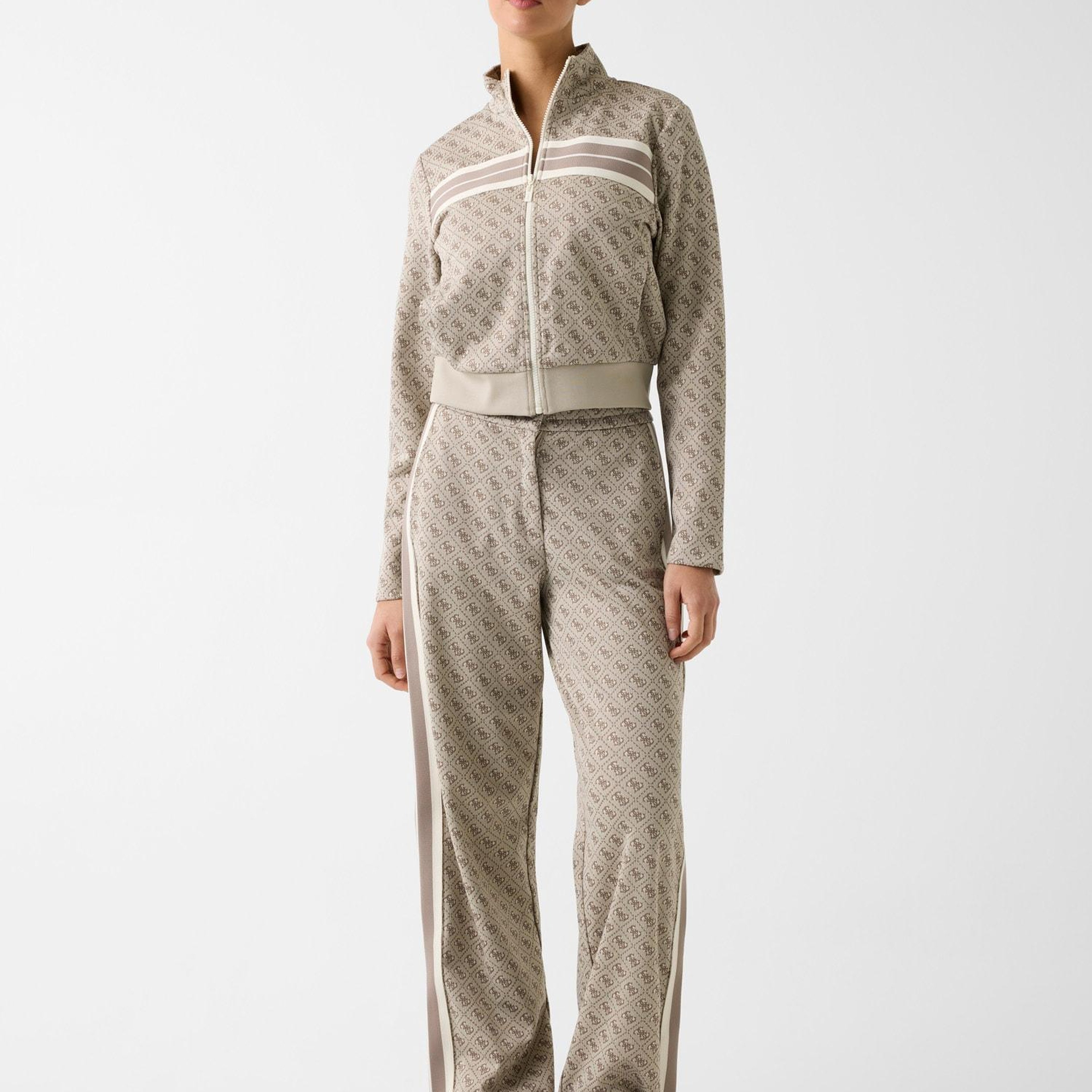 Jacquard Kadın Aktif Sweatshirt