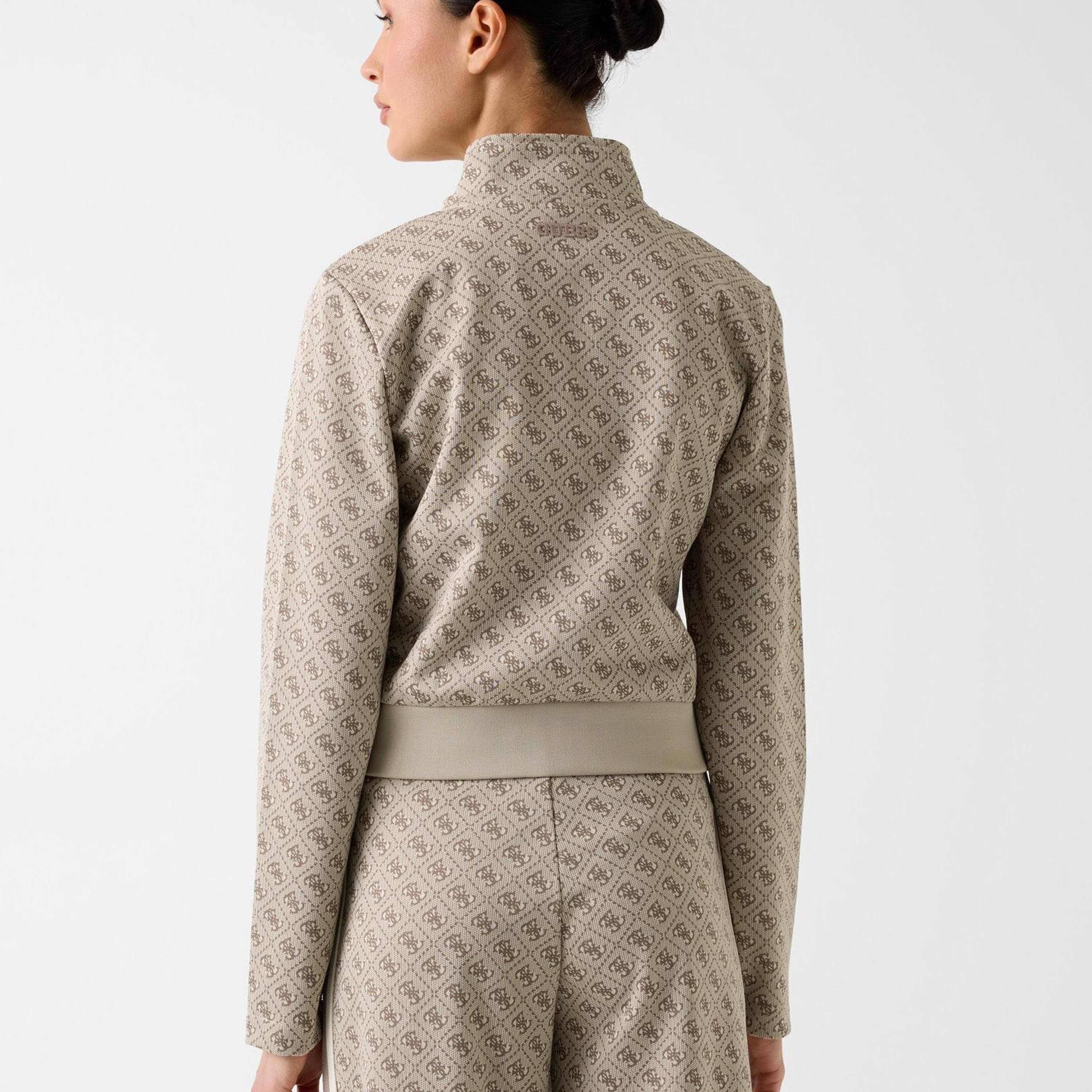 Jacquard Kadın Aktif Sweatshirt