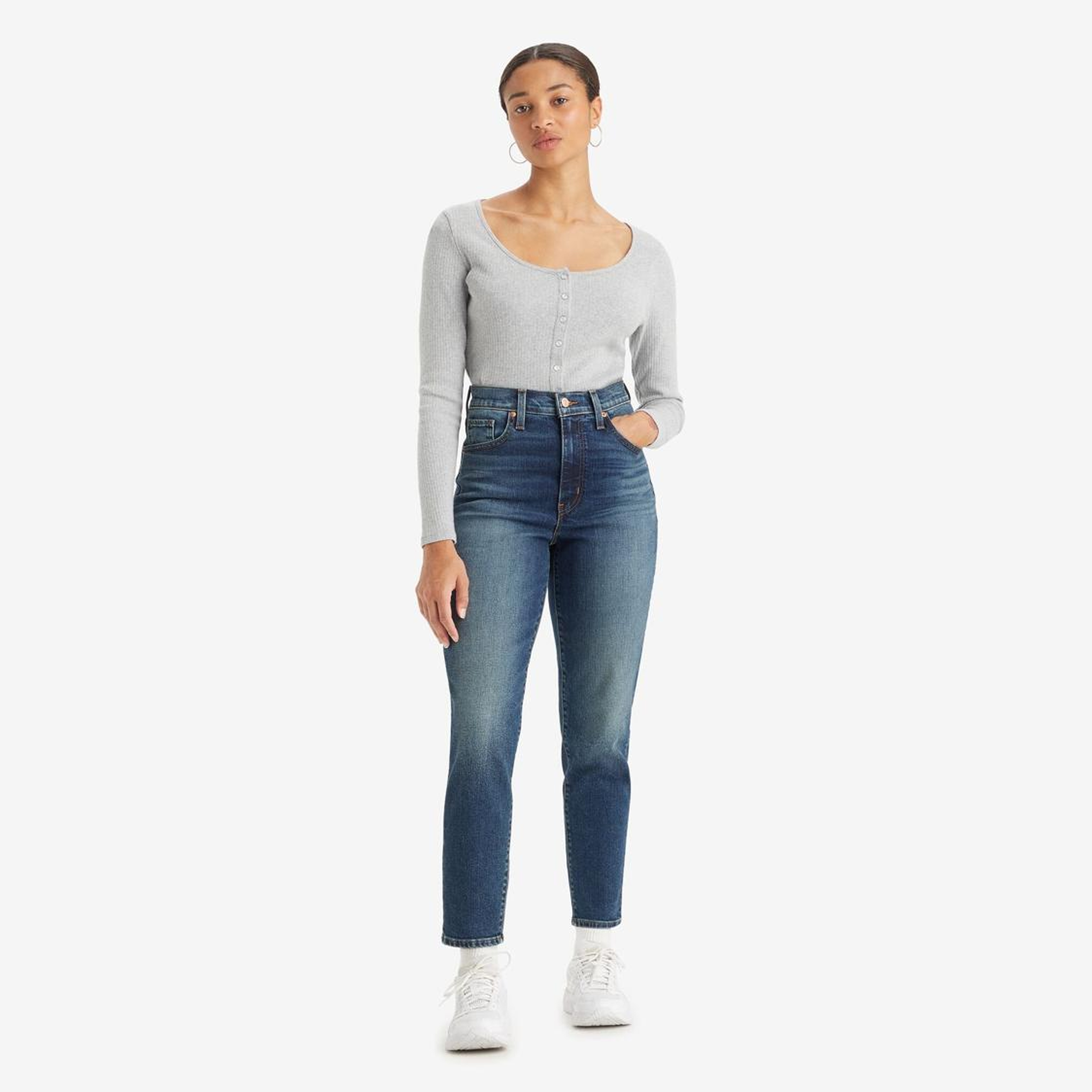 High Waist Mom Kadın Jean Pantolon - Moving Target