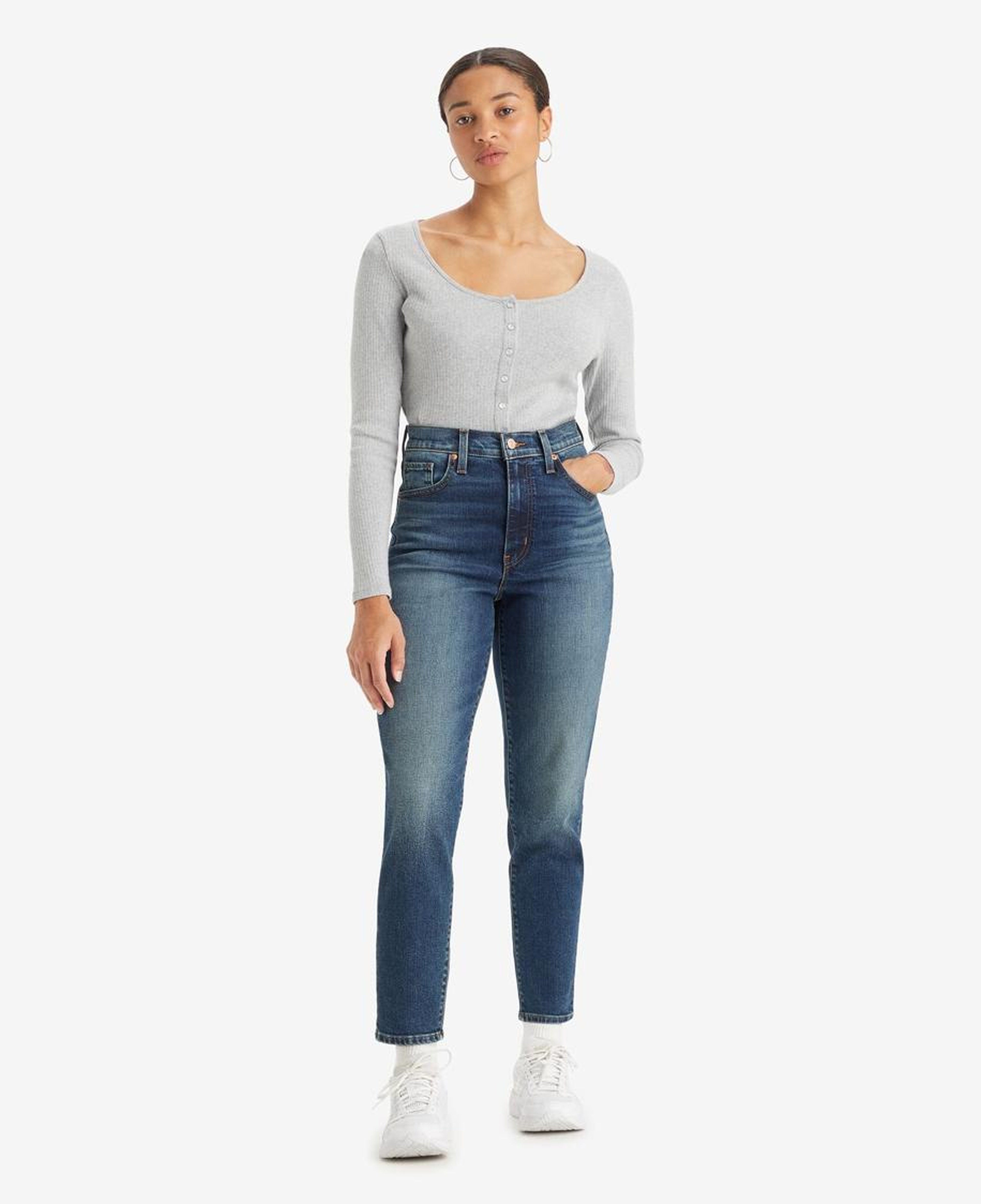 High Waist Mom Kadın Jean Pantolon - Moving Target