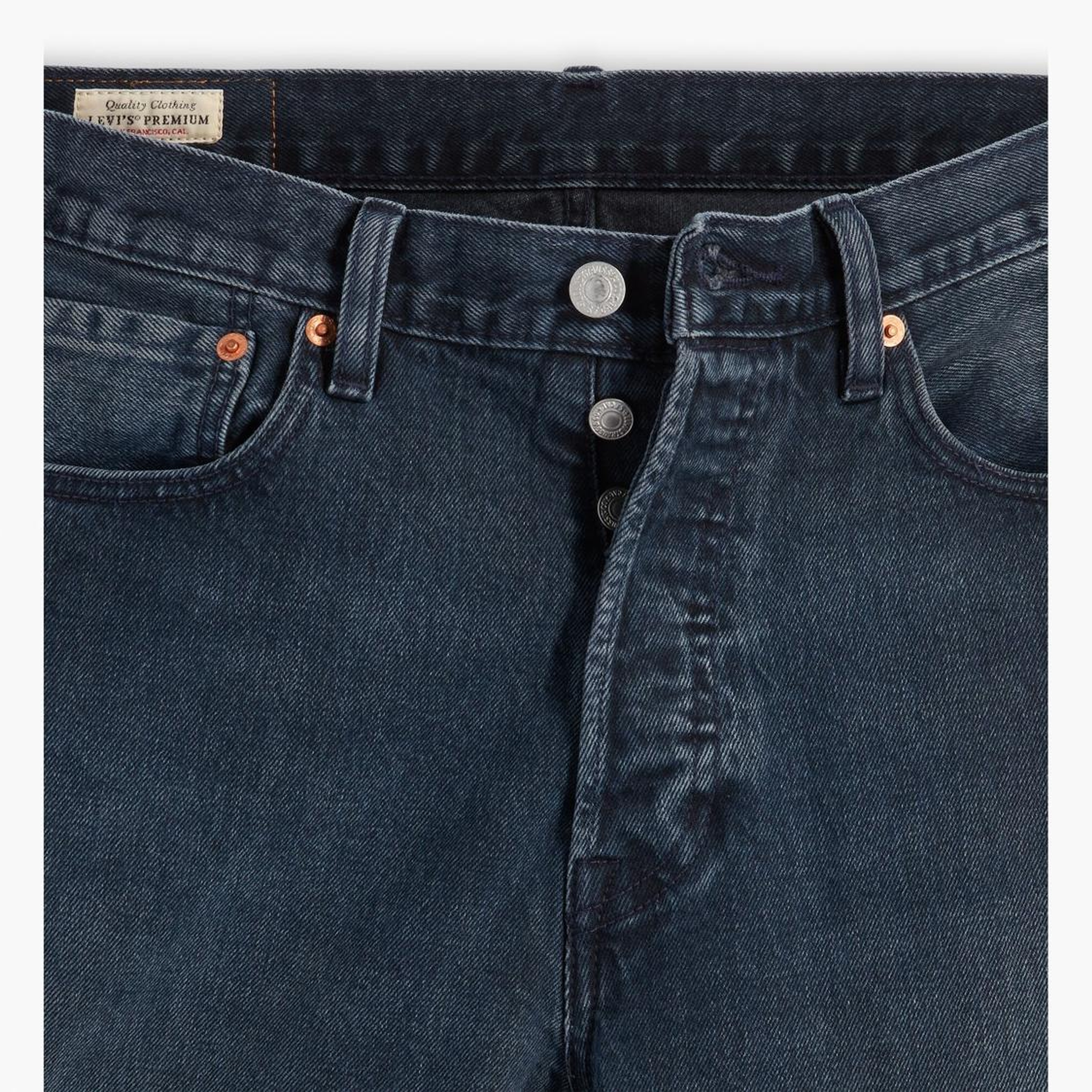 501® Levi's® Original Erkek Jean Pantolon - Blue Black Stretch