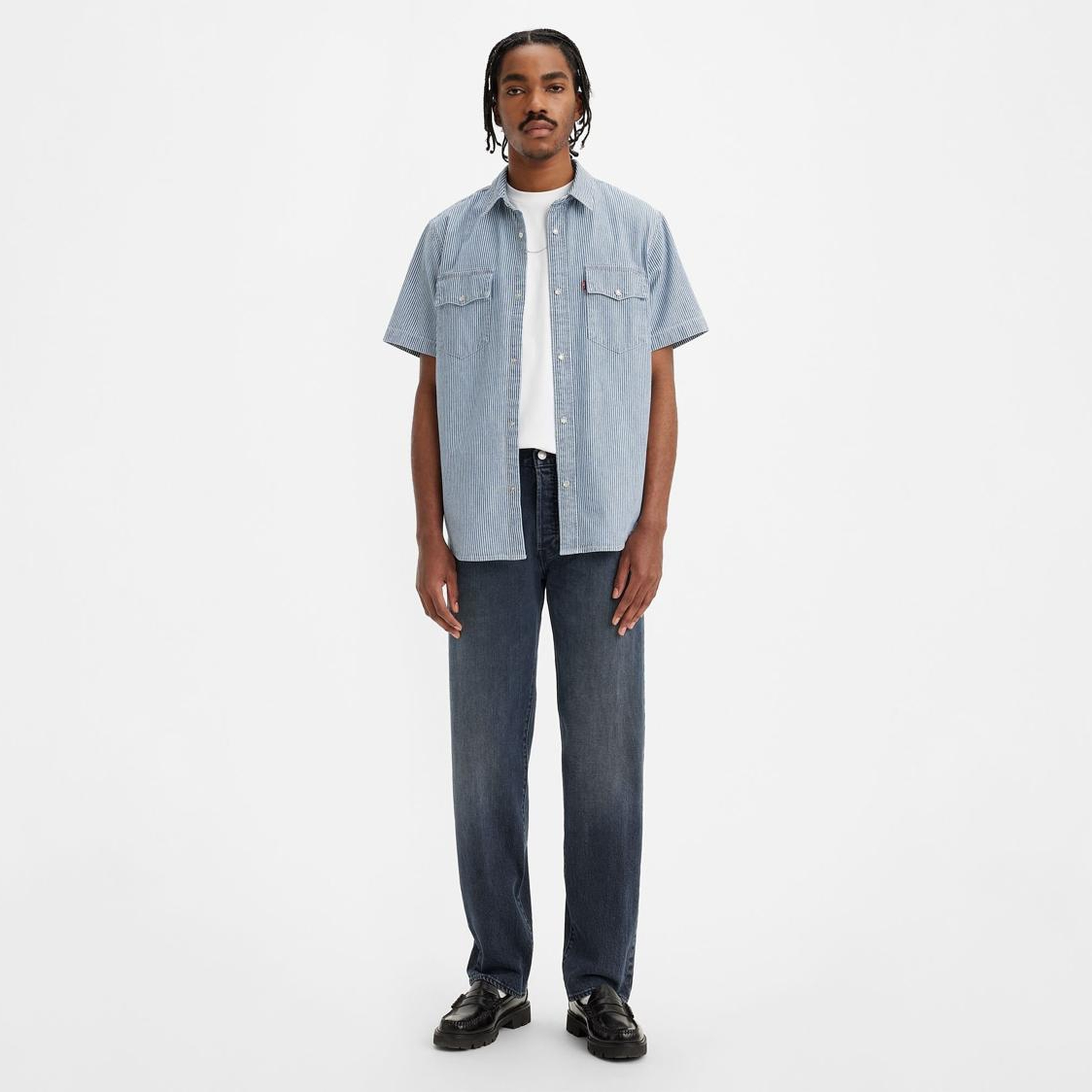 501® Levi's® Original Erkek Jean Pantolon - Blue Black Stretch