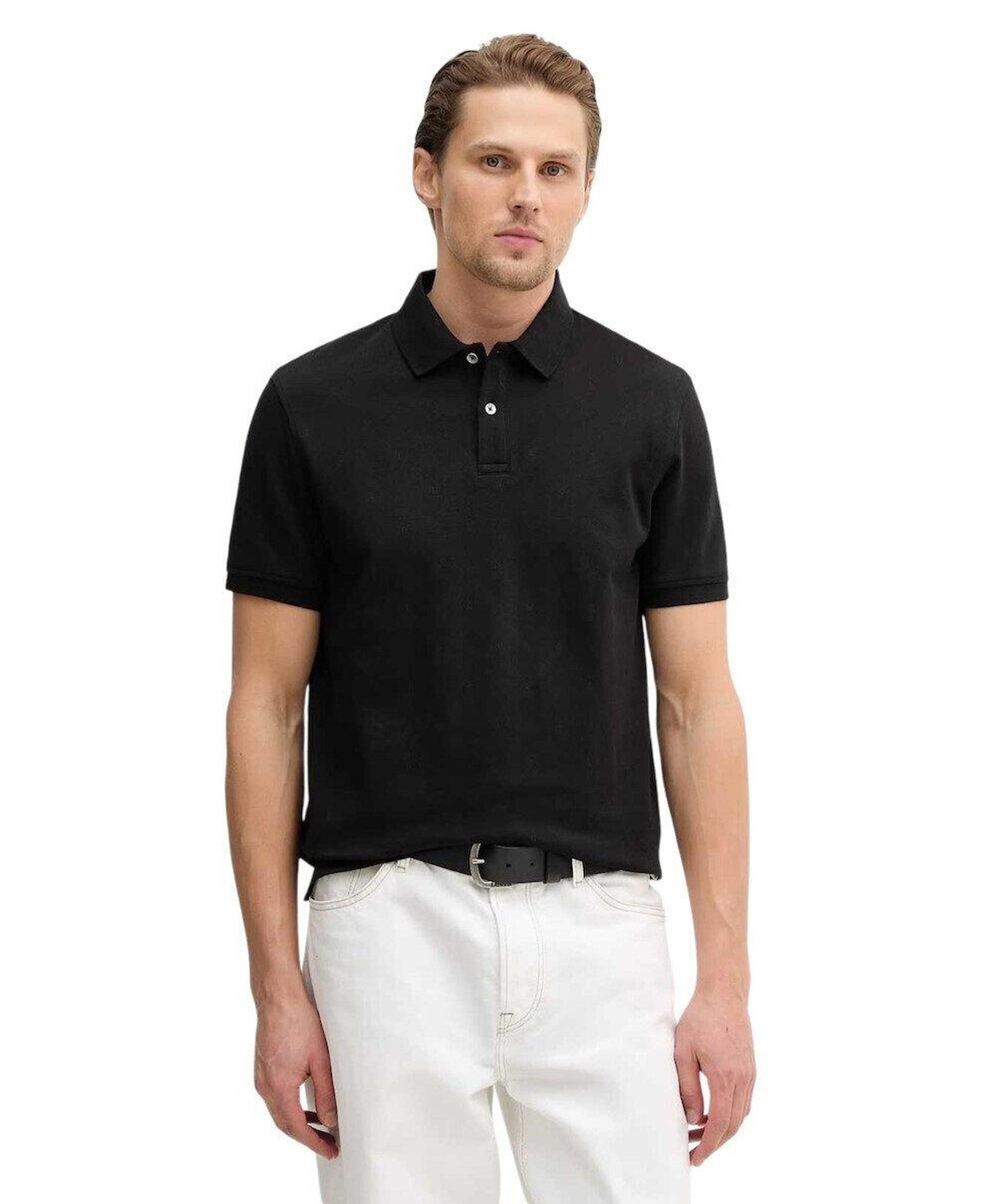 Jacquard Erkek Regular Fit Polo T-Shirt