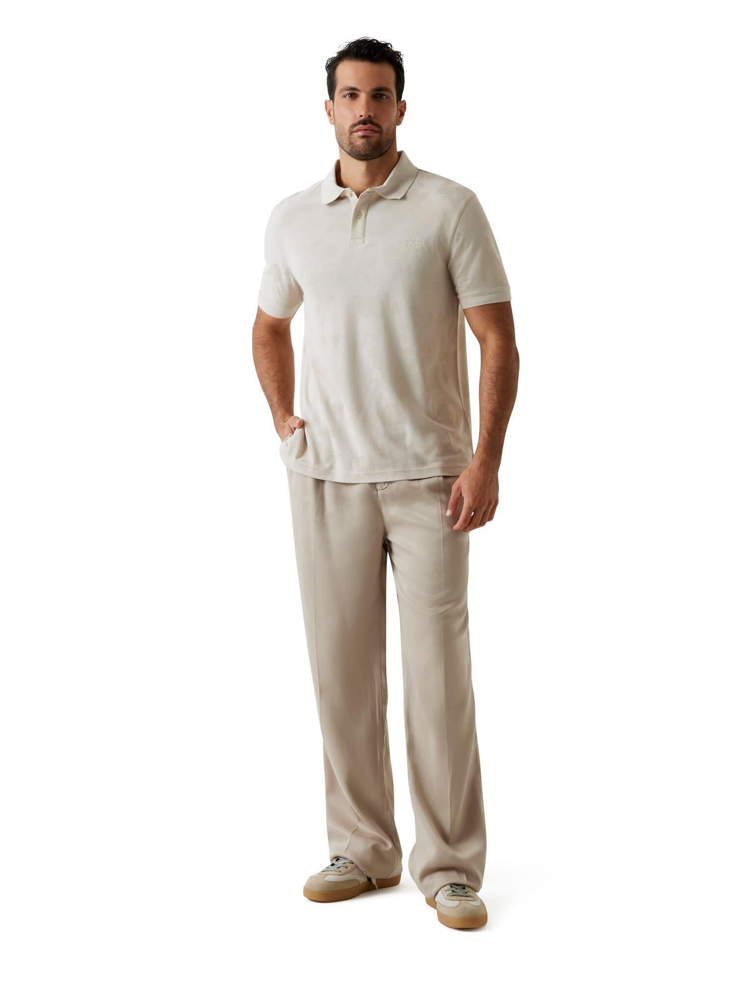 Jacquard Erkek Modal Karışımlı Regular Fit Polo T-Shirt