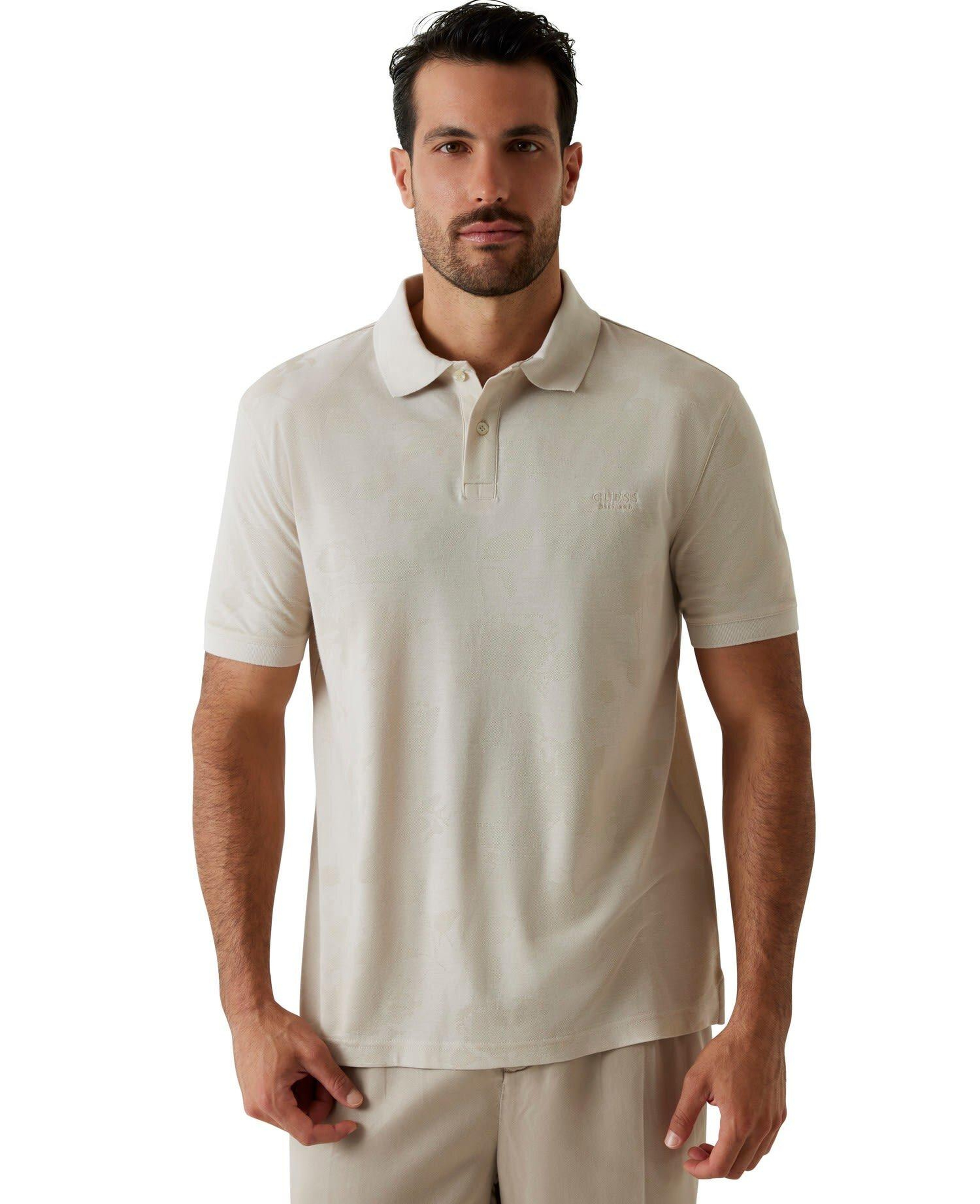Jacquard Erkek Modal Karışımlı Regular Fit Polo T-Shirt