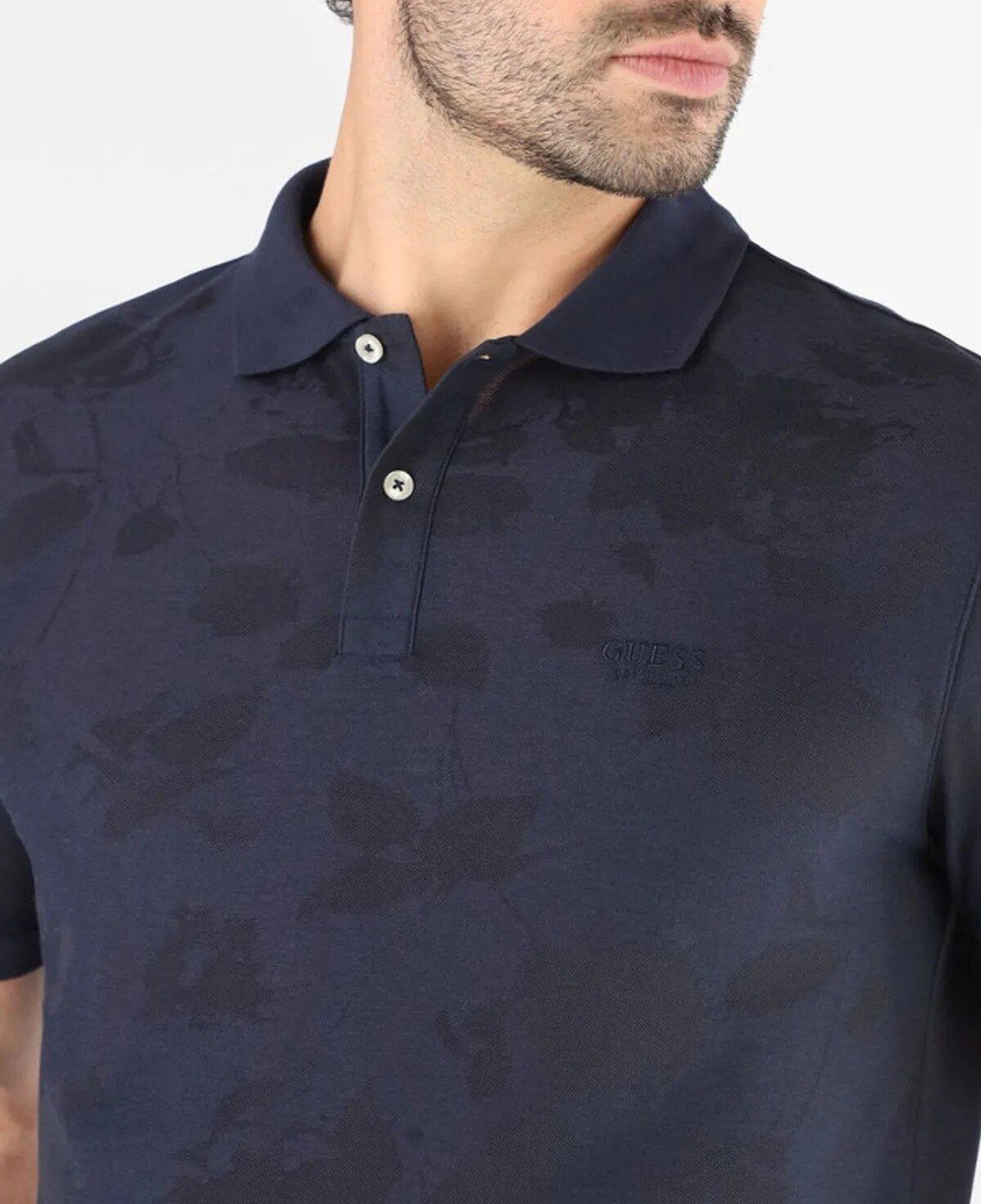 Jacquard Erkek Modal Karışımlı Regular Fit Polo T-Shirt