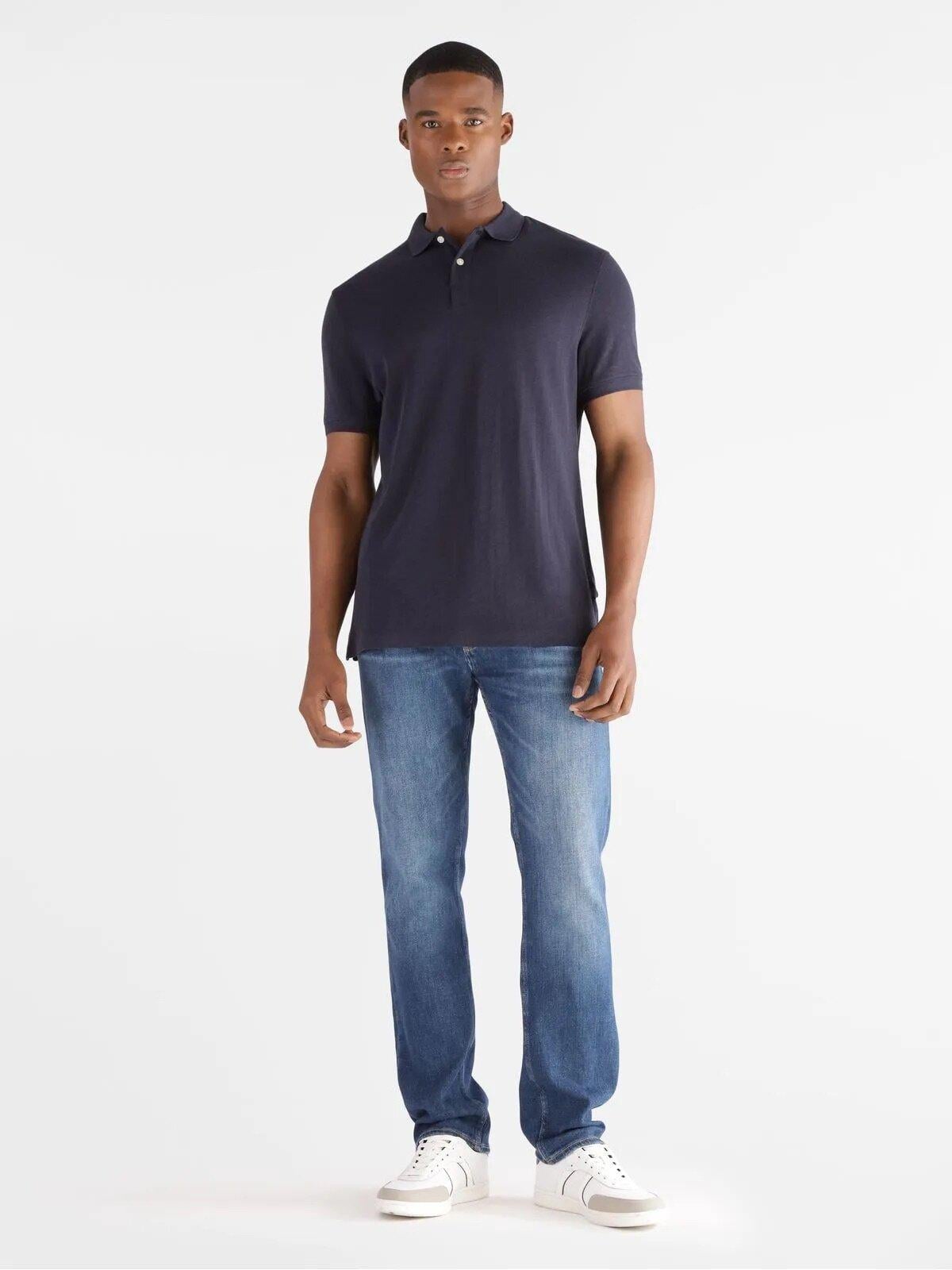 Jacquard Erkek Regular Fit Polo T-Shirt