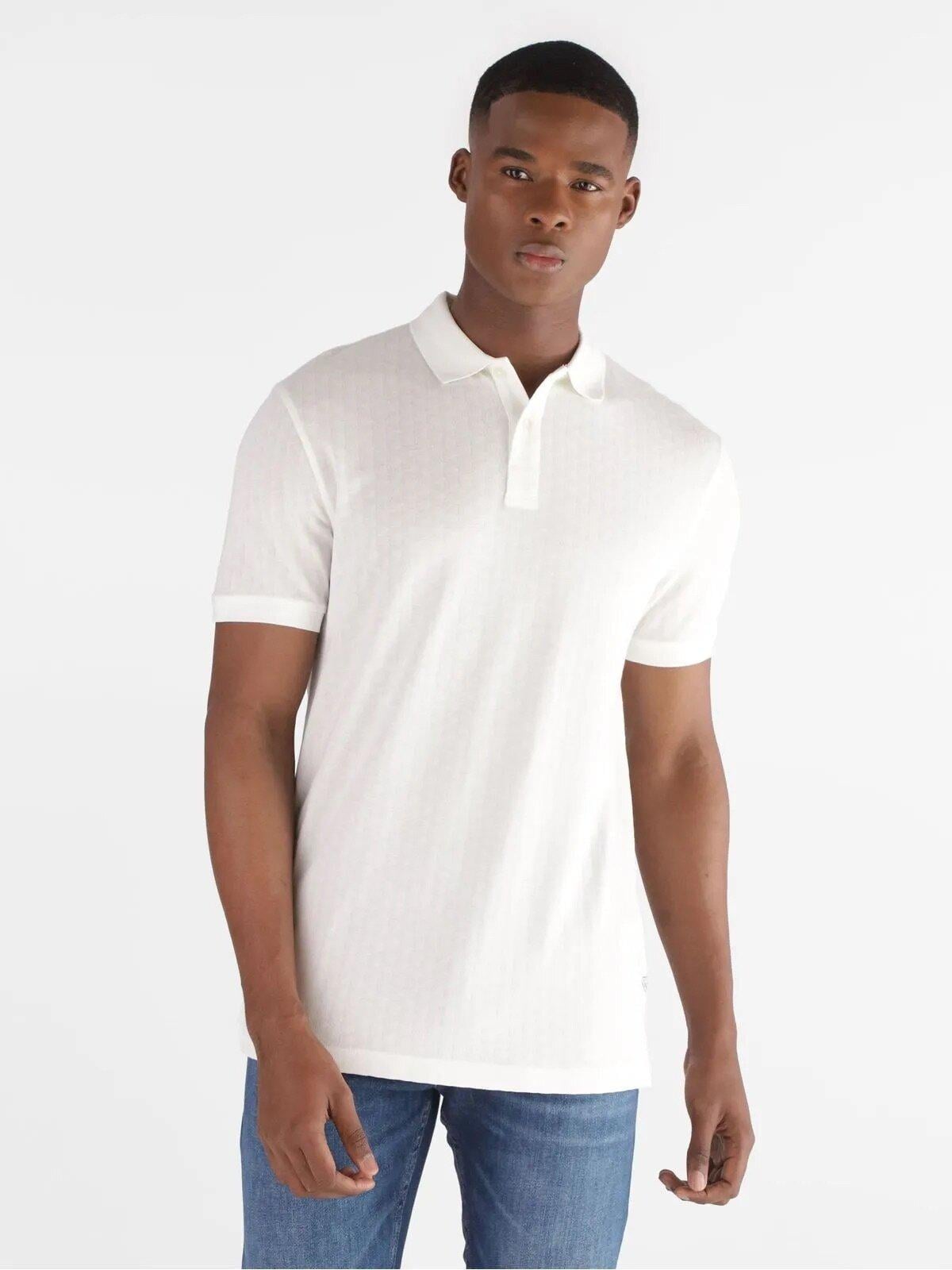 Jacquard Erkek Regular Fit Polo T-Shirt