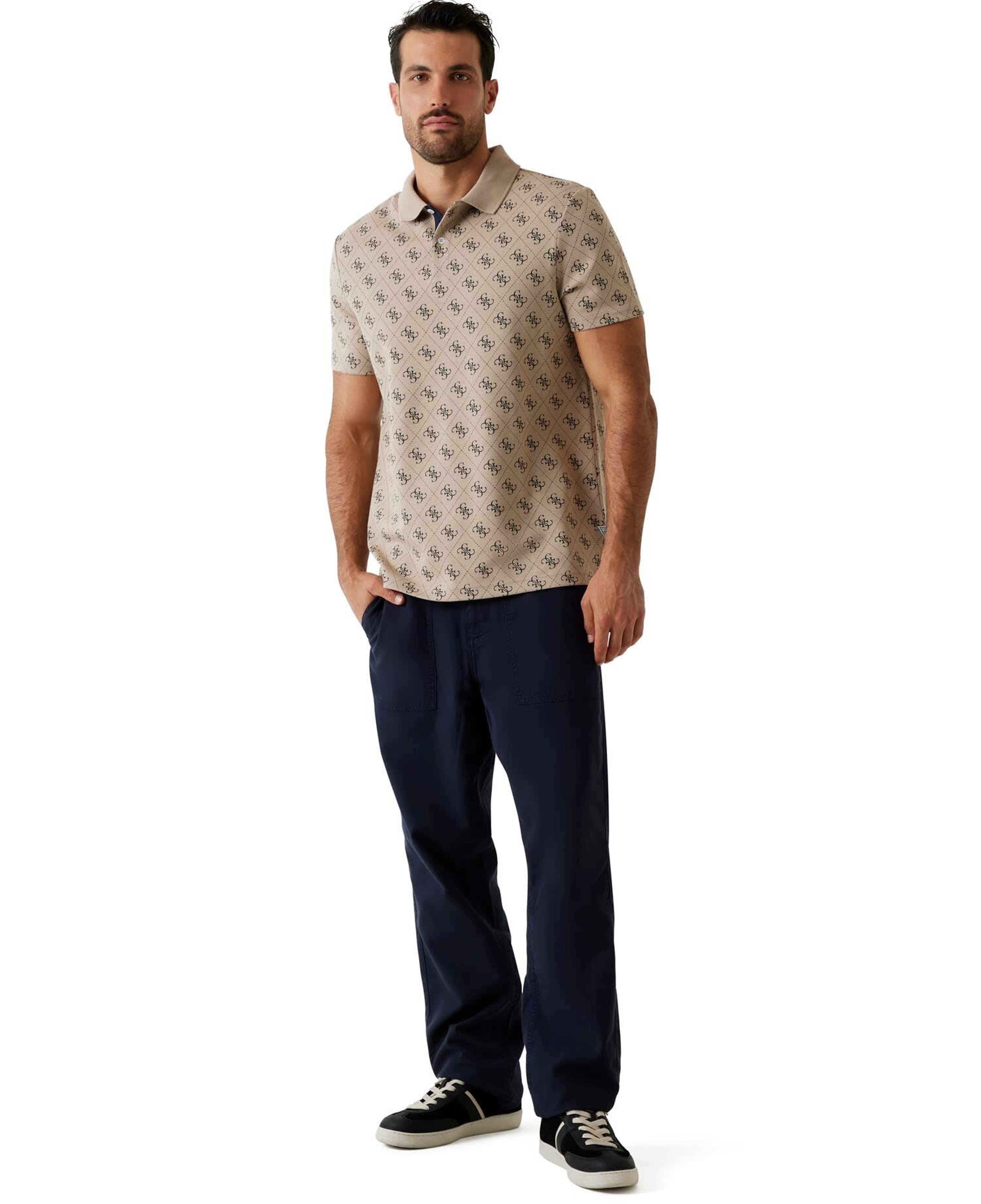 Jacquard Erkek Regular Fit Polo T-Shirt