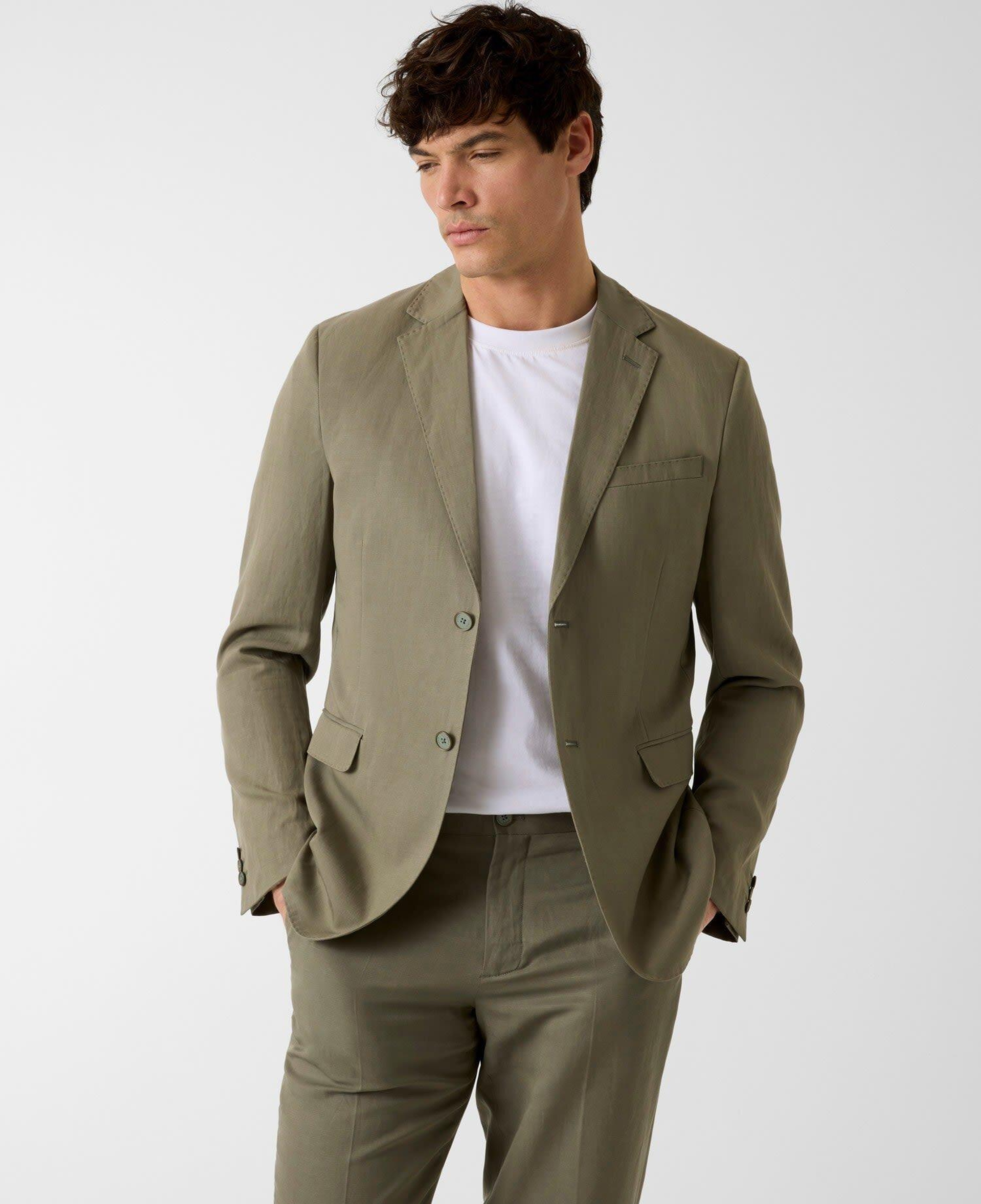 Eaton Erkek Keten Karışımlı Vatkalı Blazer