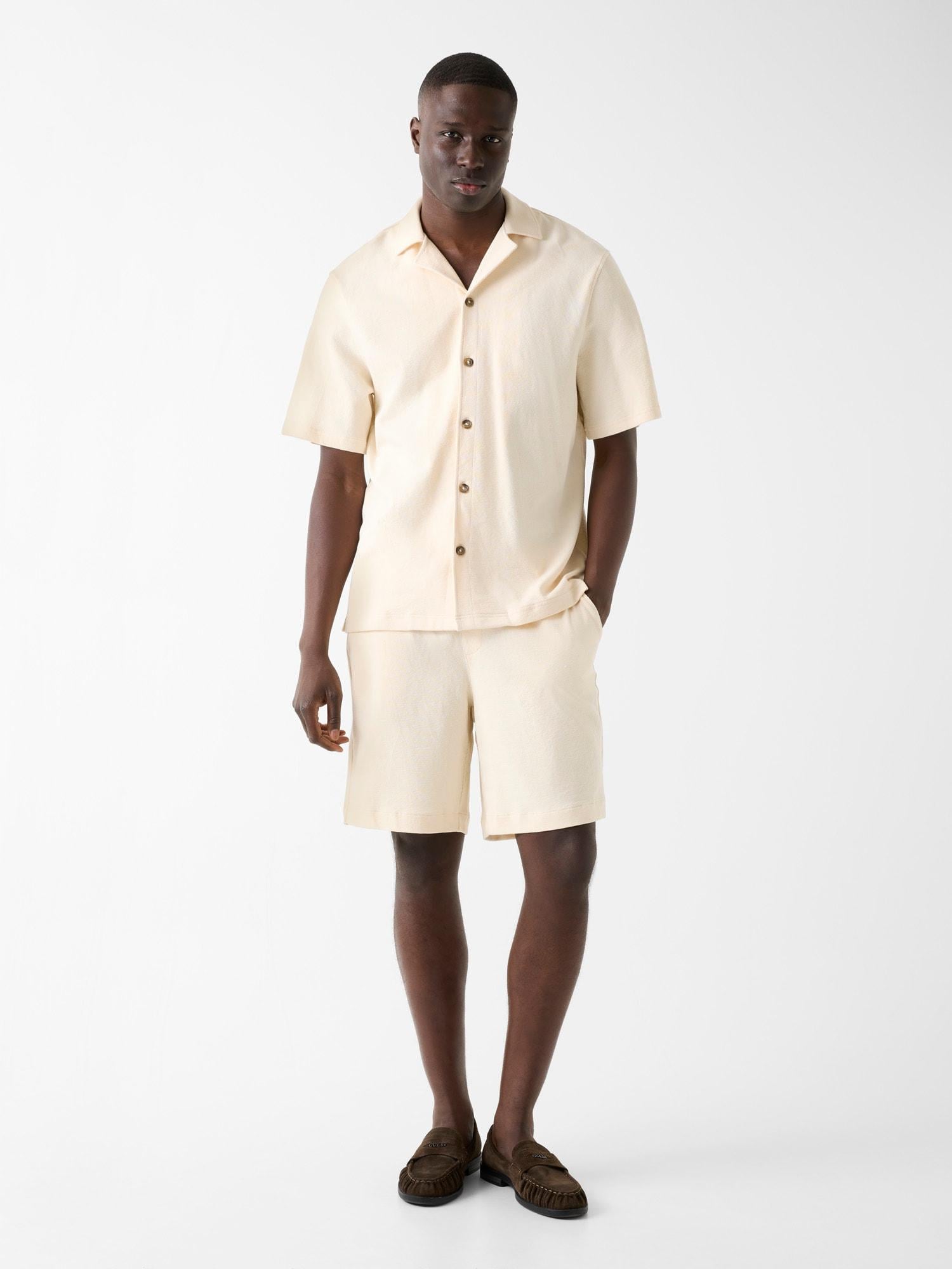 Textured Erkek Regular Fit Şort