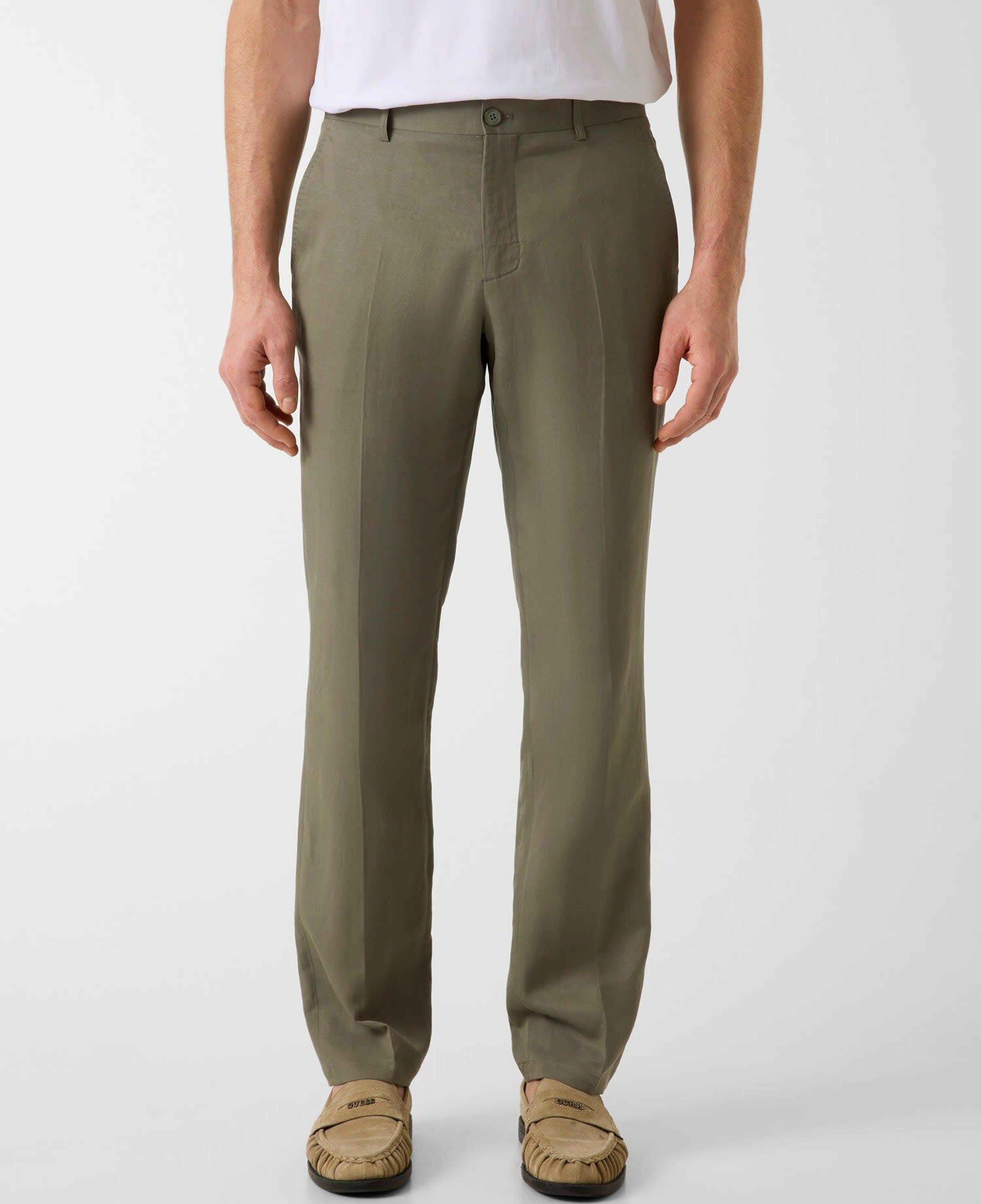 Myron Erkek Keten Karışımlı Slim Fit Pantolon