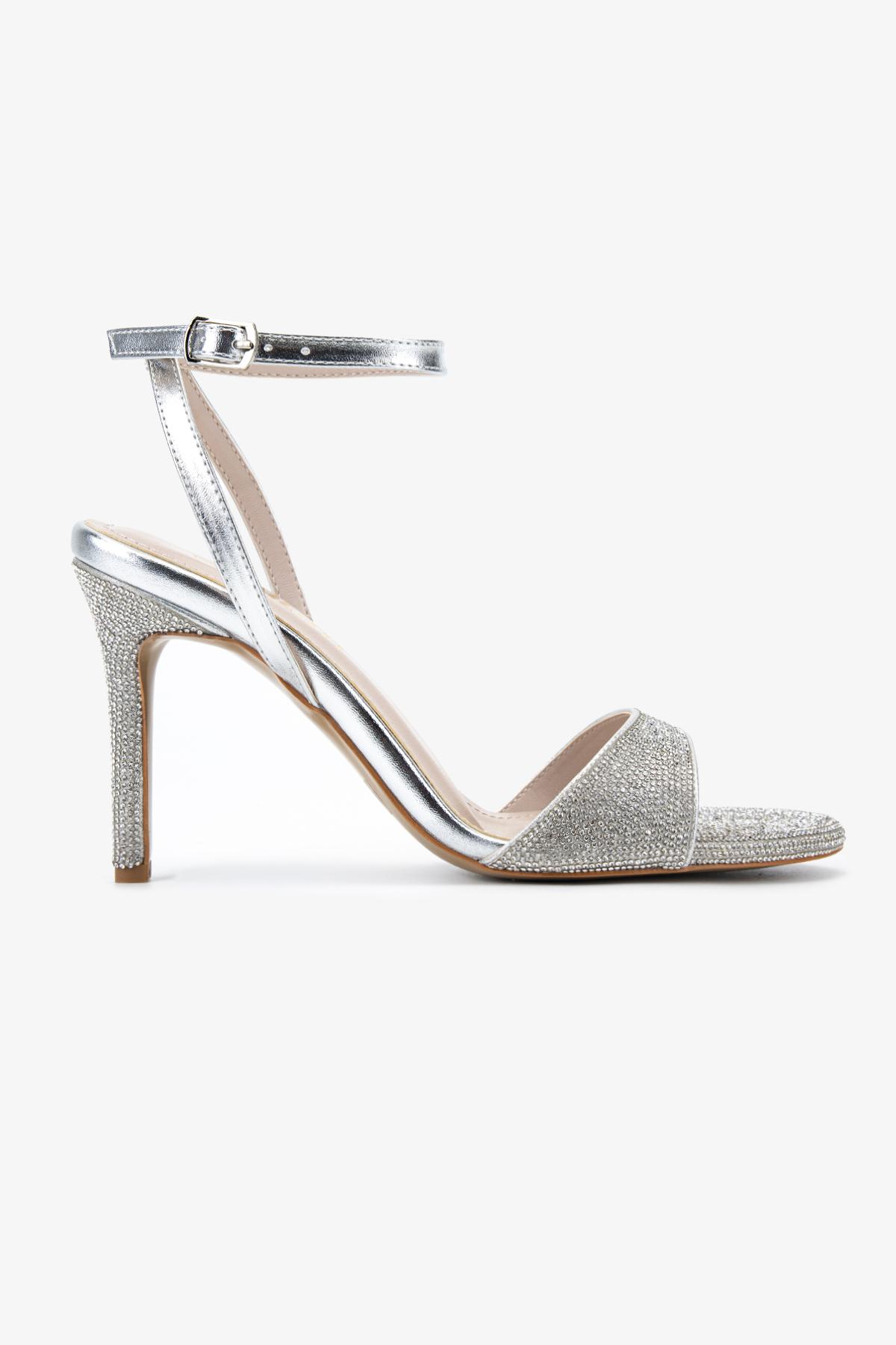 Valmenti Kadın Suni Deri Gri Night Shoes Ayakkabı