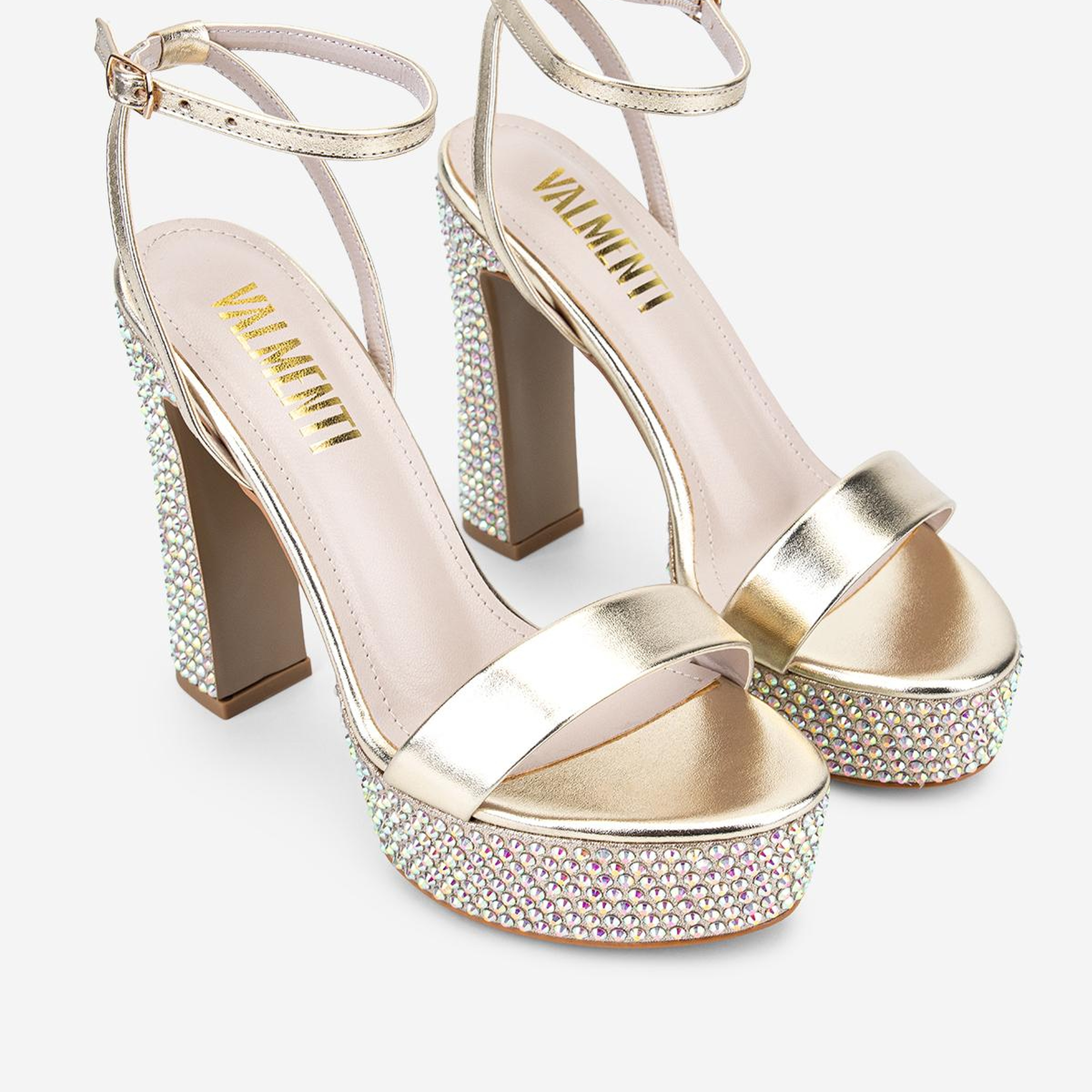 Valmenti Kadın Suni Deri Gold Night Shoes Ayakkabı