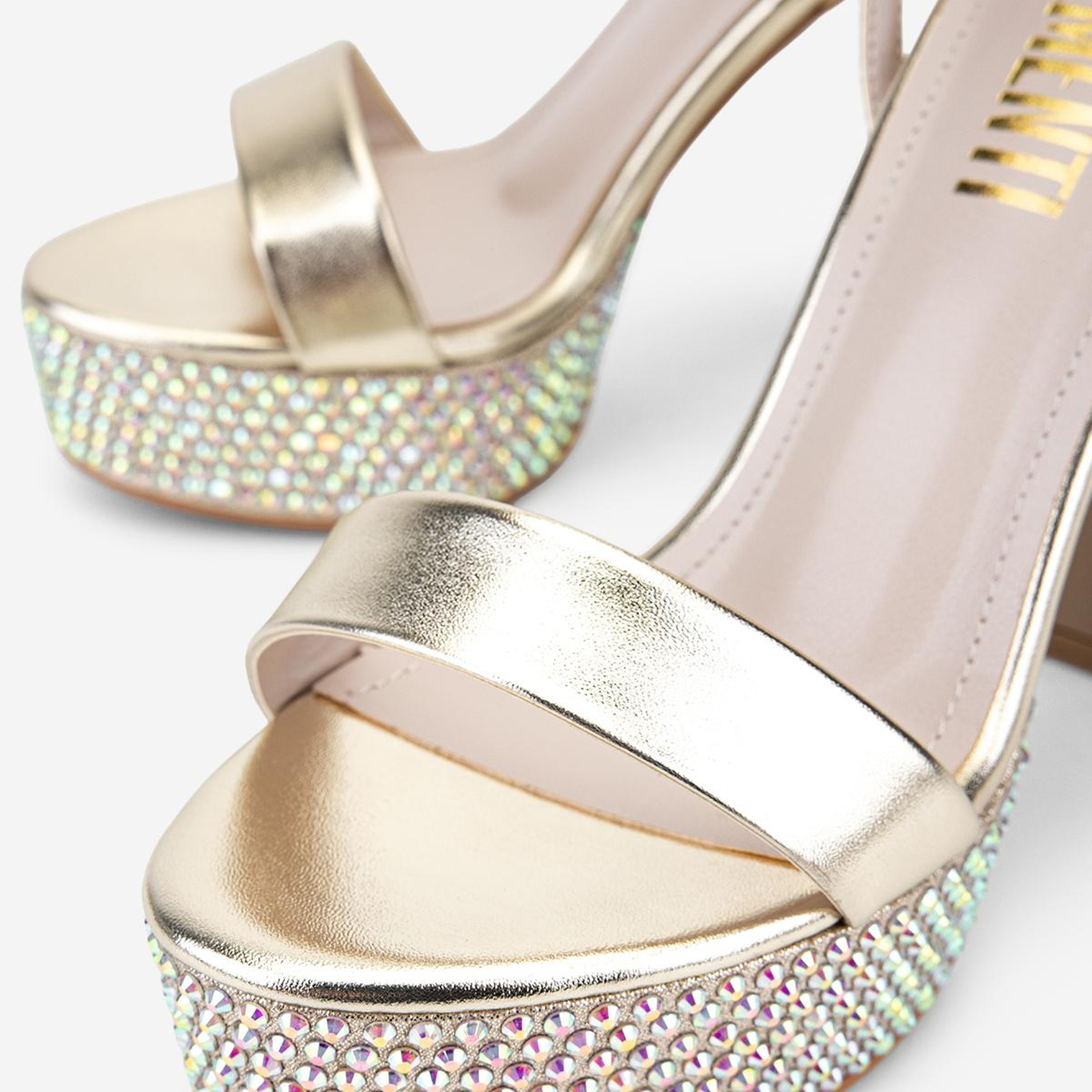 Valmenti Kadın Suni Deri Gold Night Shoes Ayakkabı