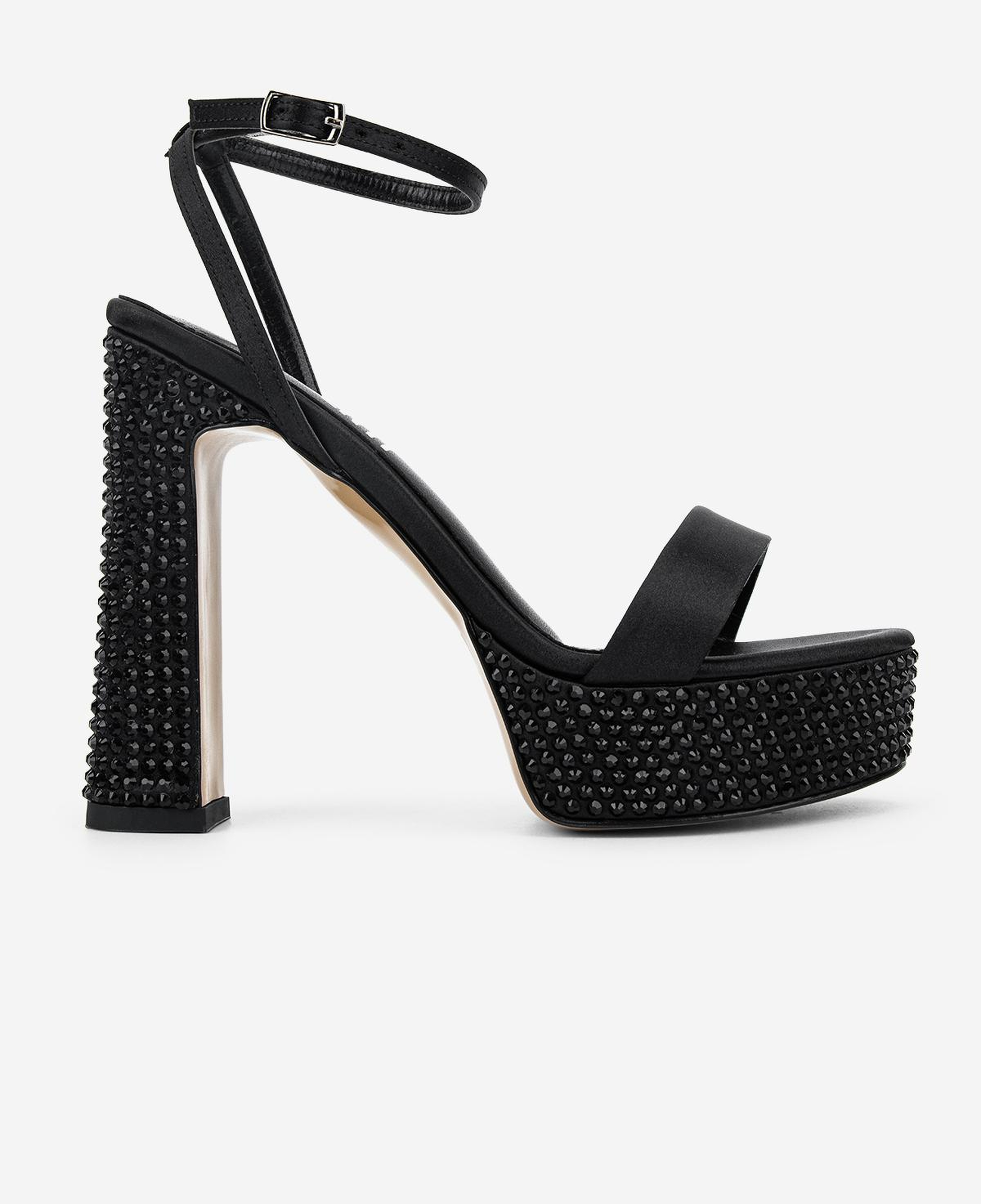 Valmenti Kadın Suni Deri Siyah Saten Night Shoes Ayakkabı