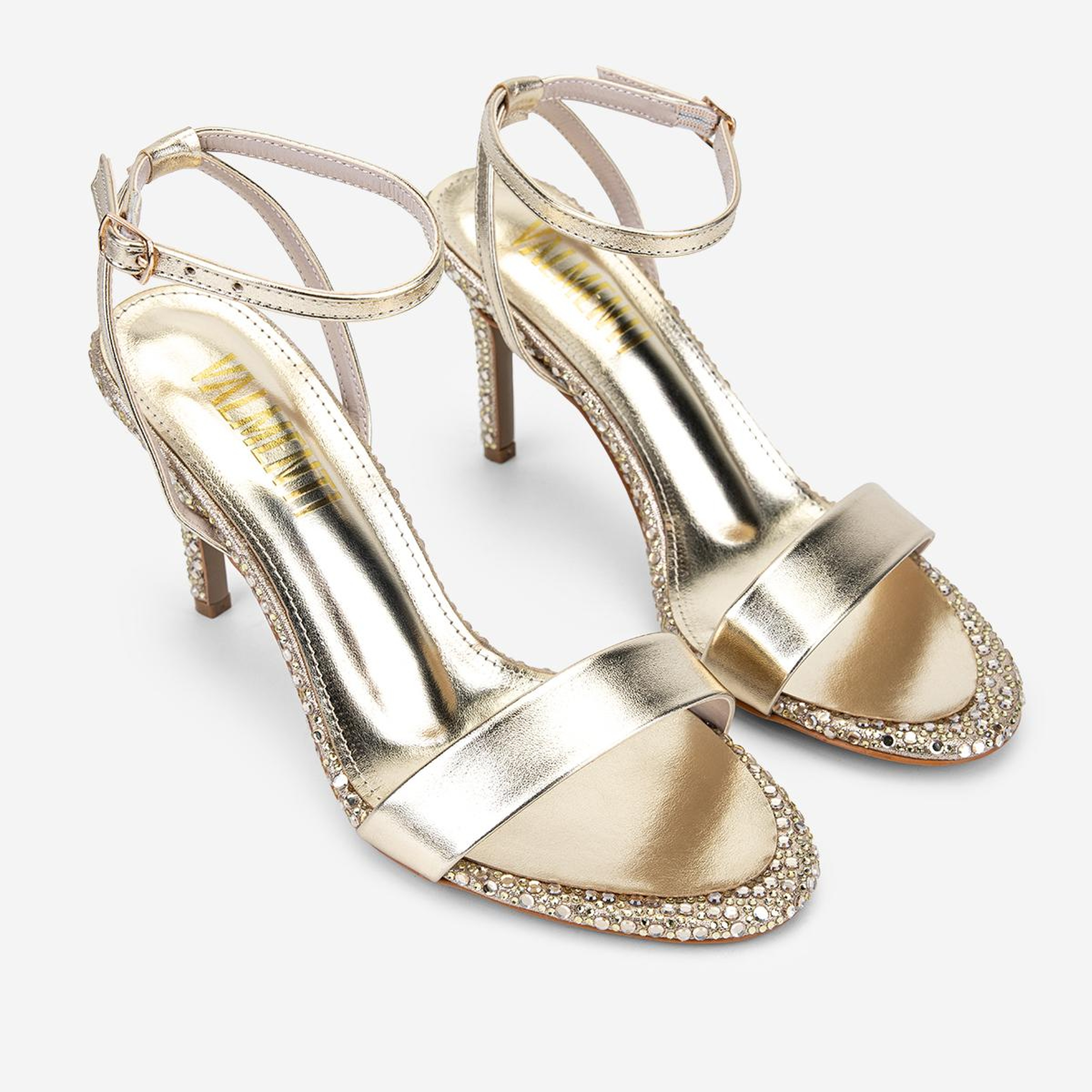 Valmenti Kadın Suni Deri Gold Night Shoes Ayakkabı