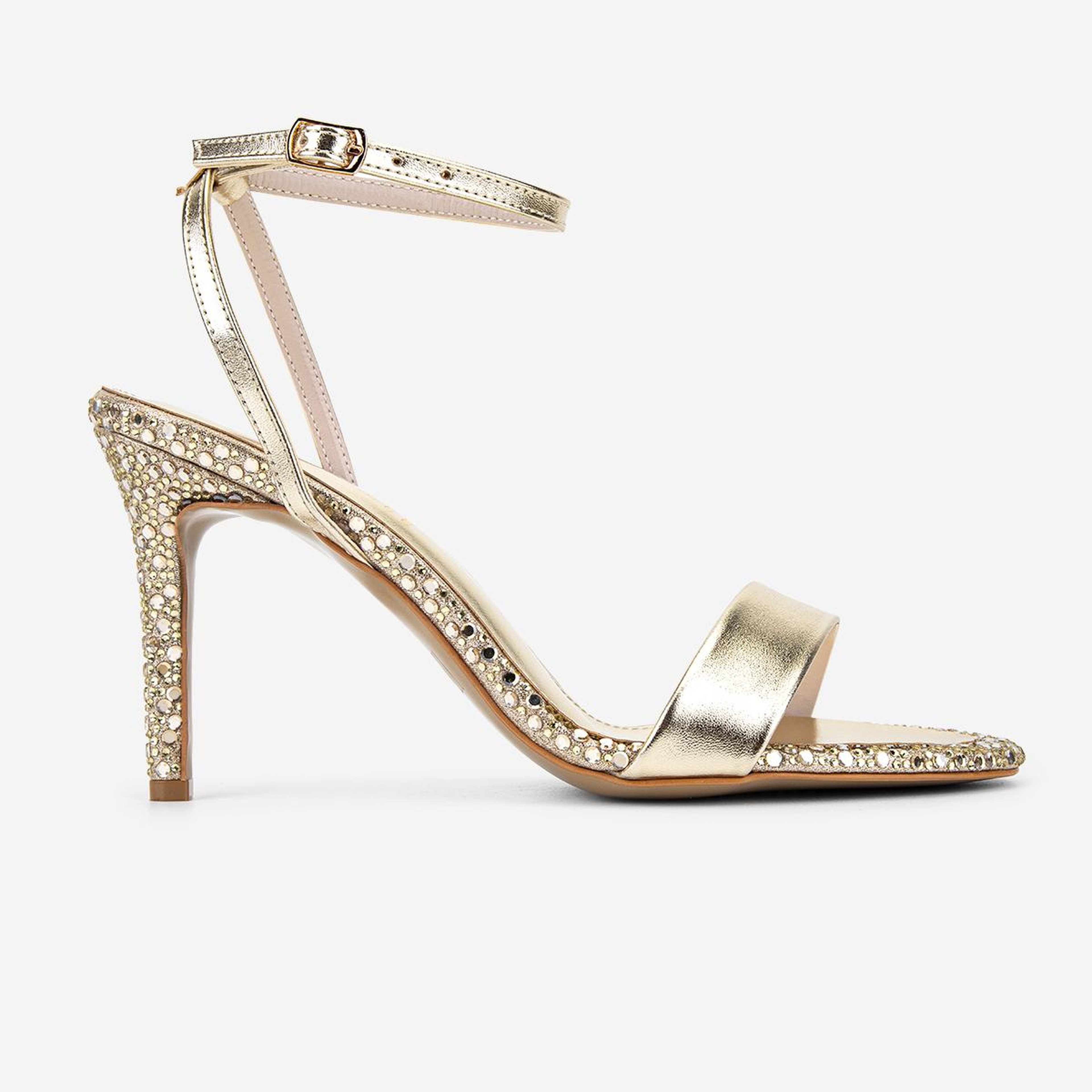 Valmenti Kadın Suni Deri Gold Night Shoes Ayakkabı