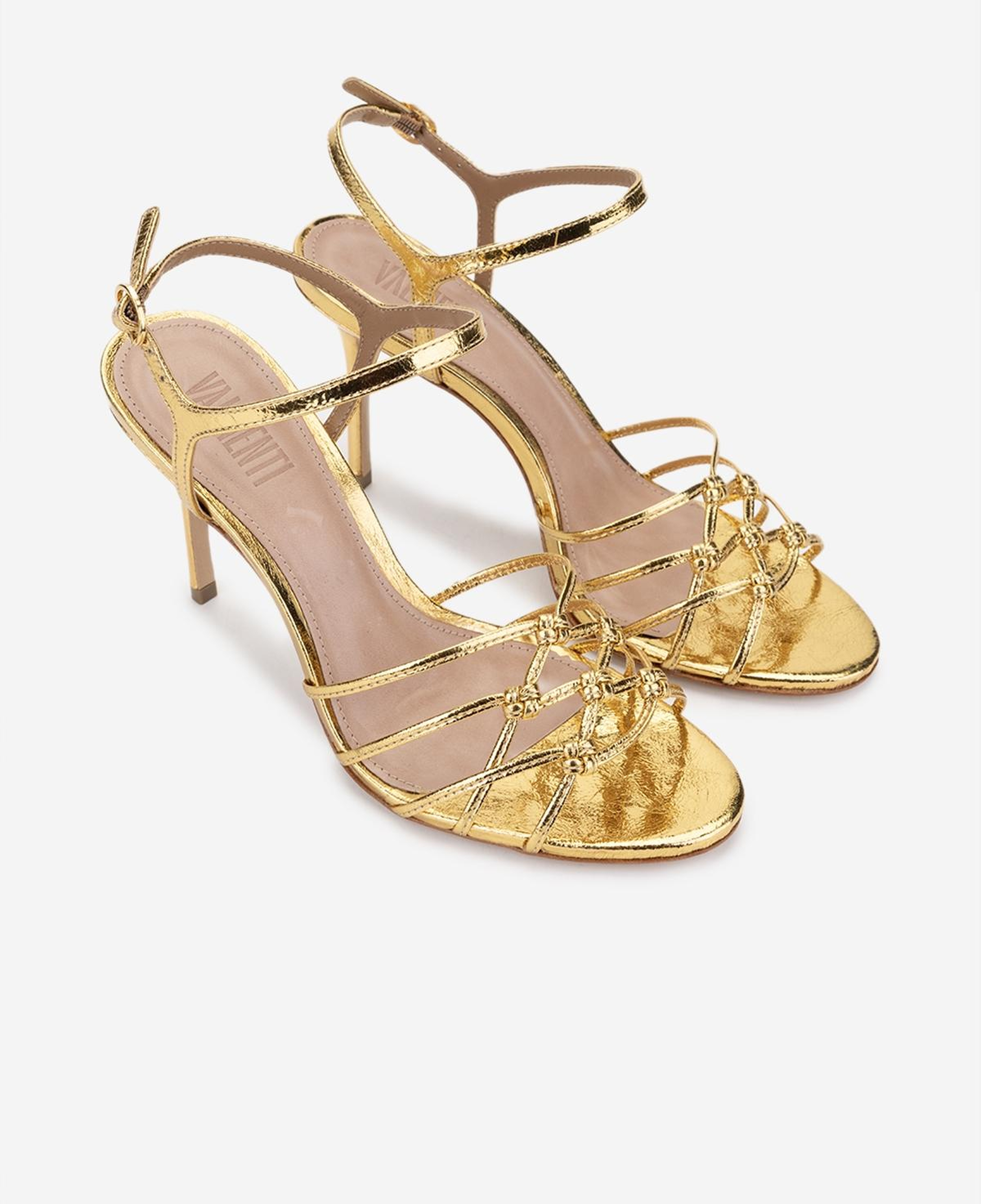 Valmenti Kadın Hakiki Deri Gold Night Shoes Ayakkabı